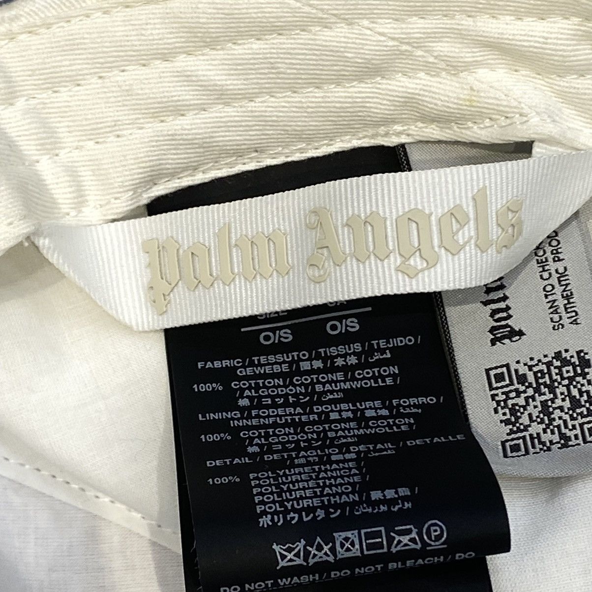Palm Angels PALM ANGELS Logo Detailed Baseball Hat WHITE Size ONE SIZE - 8 Thumbnail