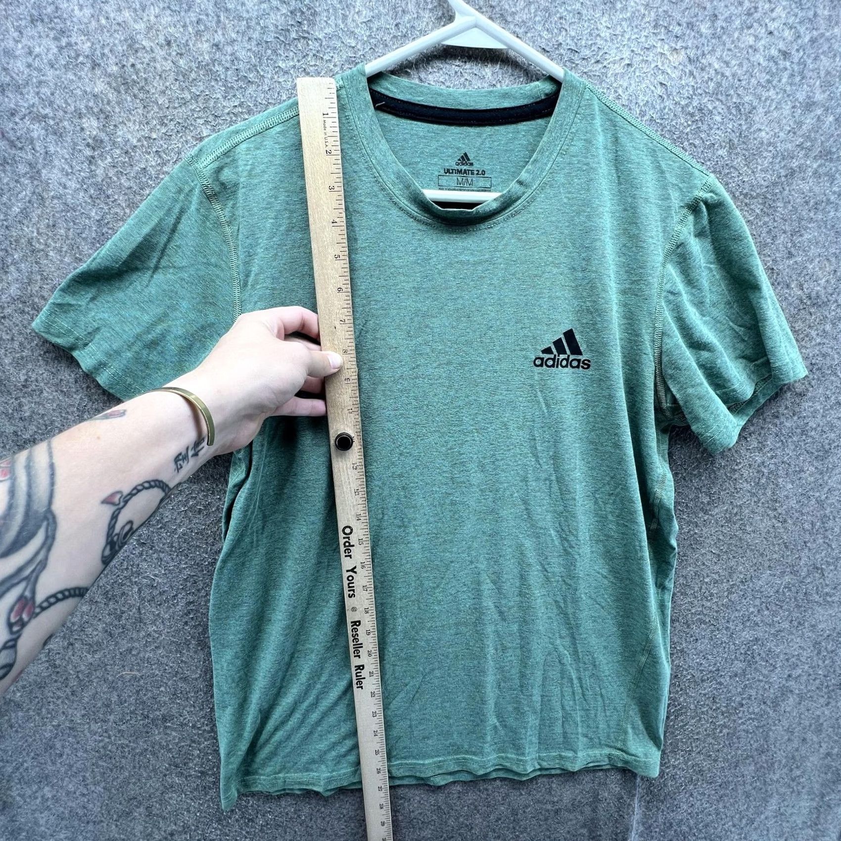 Adidas Adidas Climalite Shirt Mens M Green Tagless Athletic Training Tee Top Shirt Size US M / EU 48-50 / 2 - 7 Thumbnail