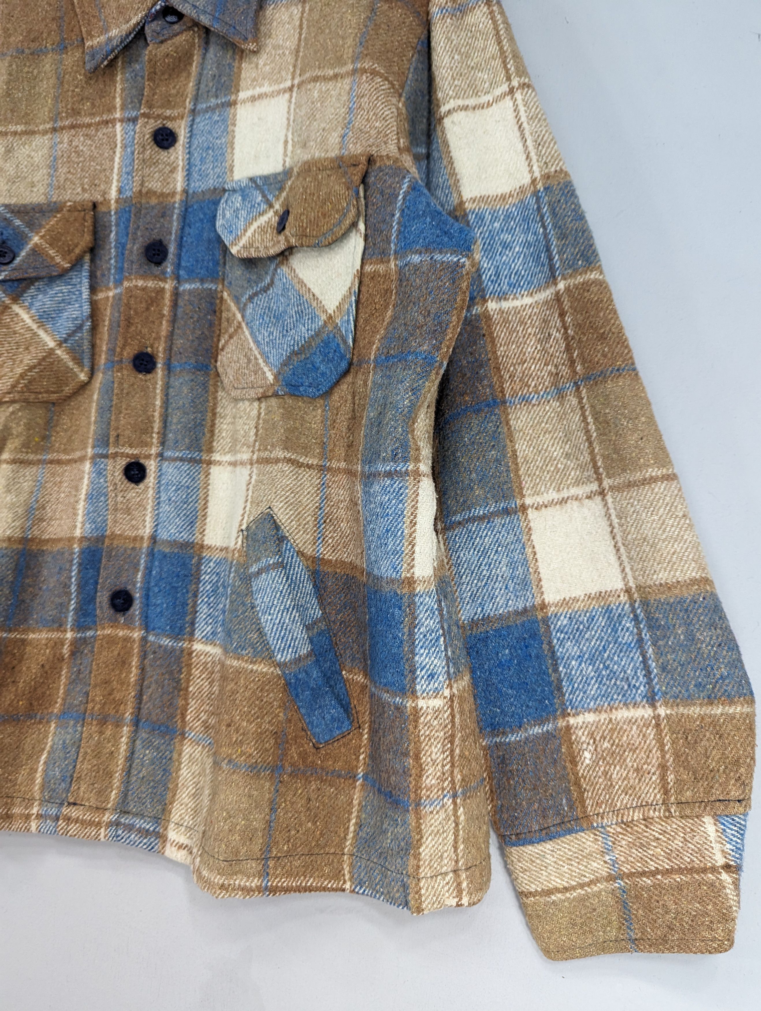 Sears 🔥RARE🔥Vintage Sears Button Ups Plaid Jacket Size US L / EU 52-54 / 3 - 4 Thumbnail