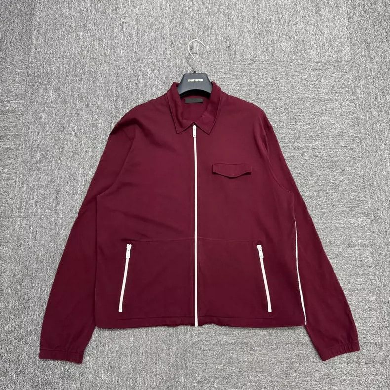 Prada Prada Red knitted sports jacket 2505-Nextarrow Size US L / EU 52-54 / 3 - 1 Thumbnail