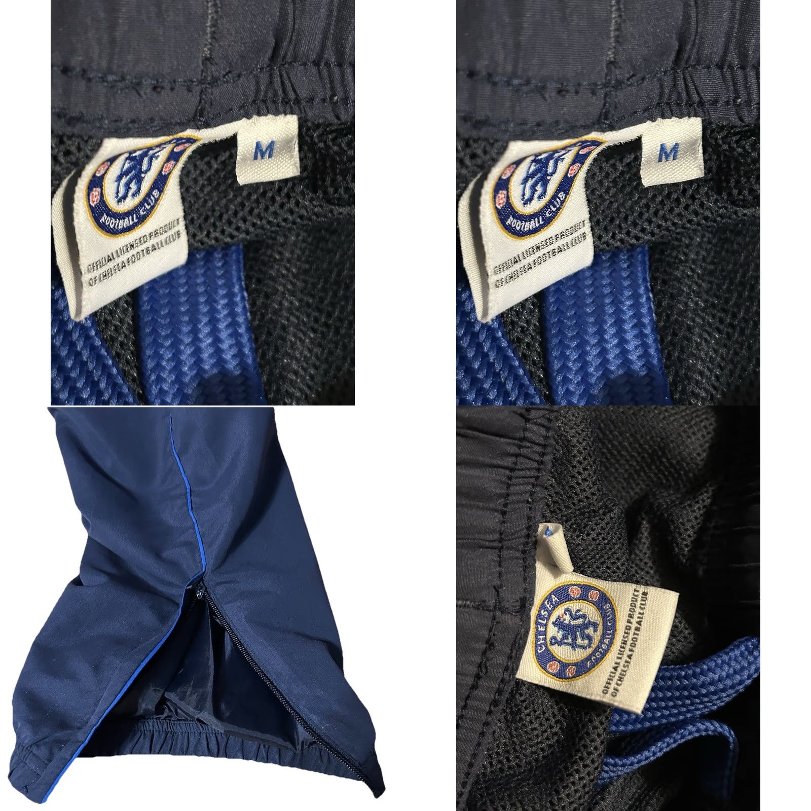 Vintage Chelsea Football Club Soccer Track Pants Men M Navy Blue Logo Embroidered Size US 31 - 8 Thumbnail
