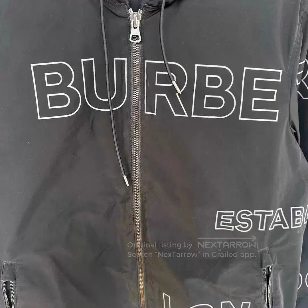 Burberry Black Hooded Zip-Up Jacket Size M. Size US M / EU 48-50 / 2 - 3 Thumbnail