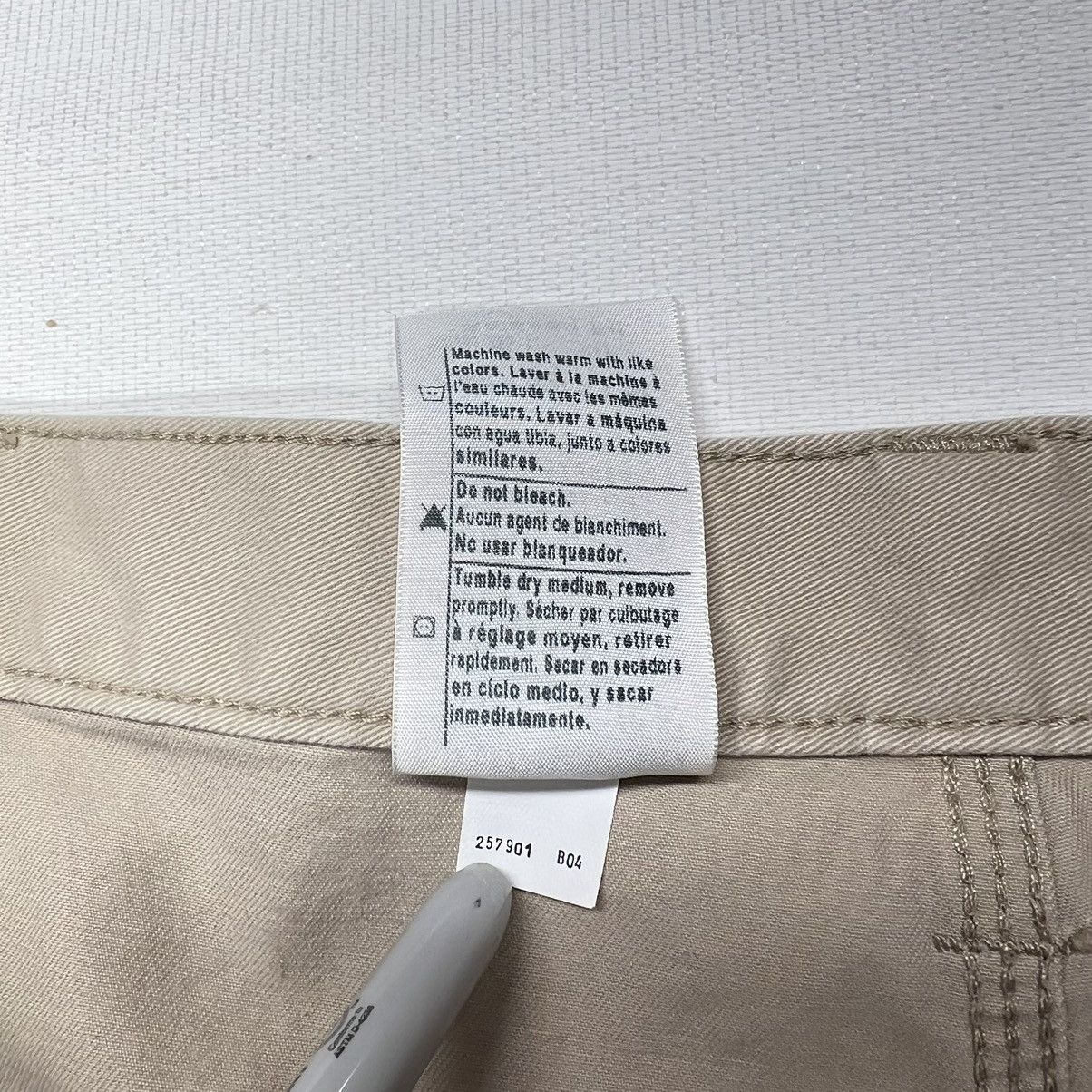 Carhartt × Vintage Carhartt Shorts Beige Relaxed Fit Carpenter Workwear Tan Y2K Size US 40 / EU 56 - 9 Thumbnail