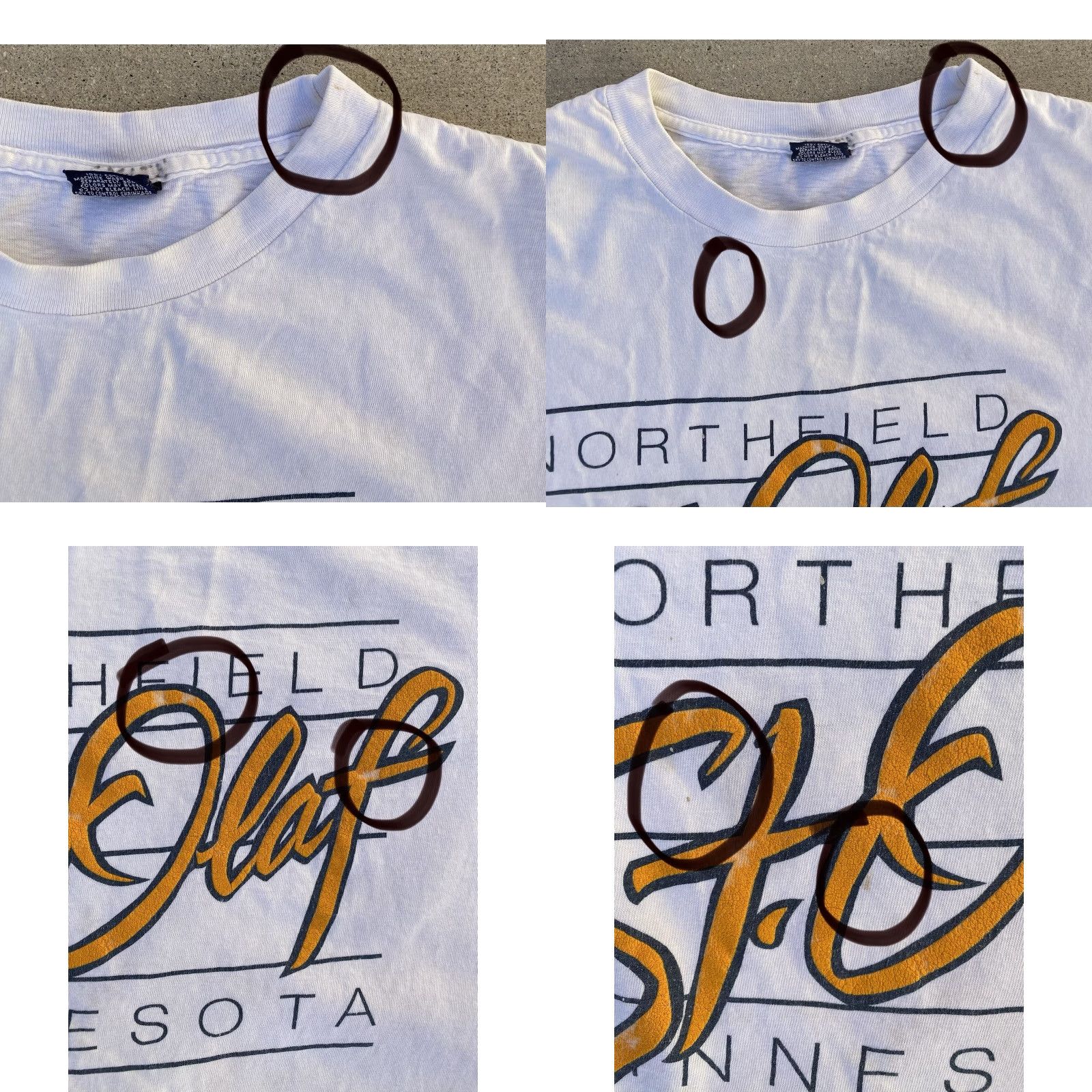 Jansport VINTAGE Jansport St Olaf College USA T-Shirt XL Shirt Men White 1980s 1989 USA College Graphic Print Vintage Size US XL / EU 56 / 4 - 9 Thumbnail