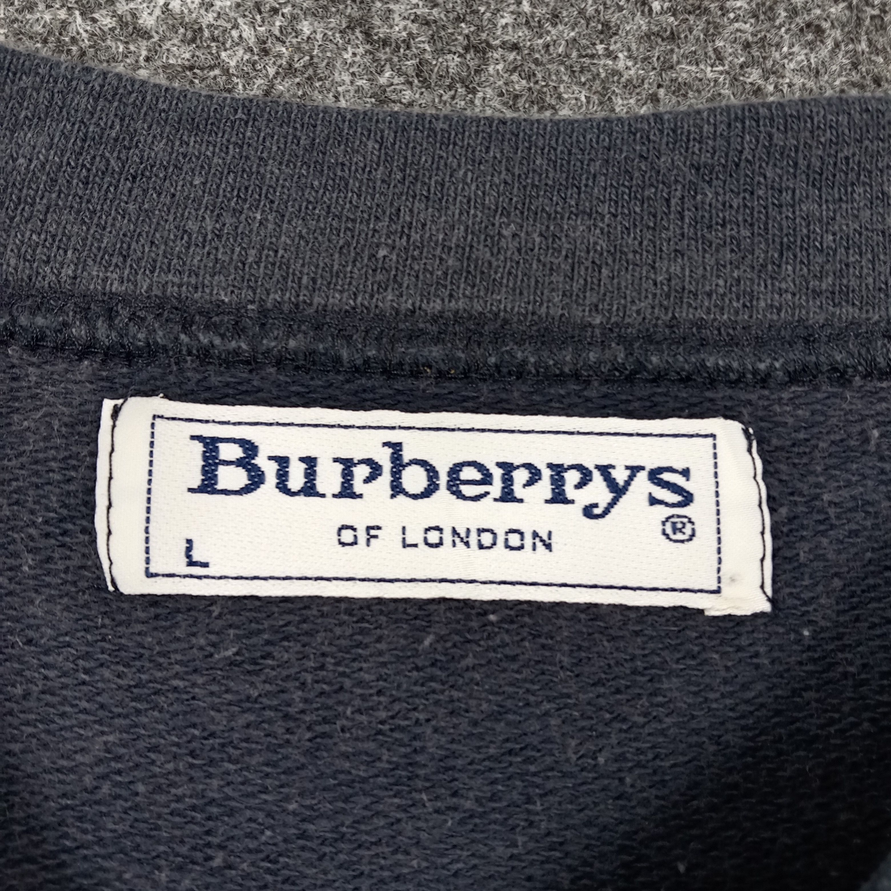 Burberry Burberrys Spell Out Embroidery Sweatshirt C270N10 Size US L / EU 52-54 / 3 - 3 Thumbnail