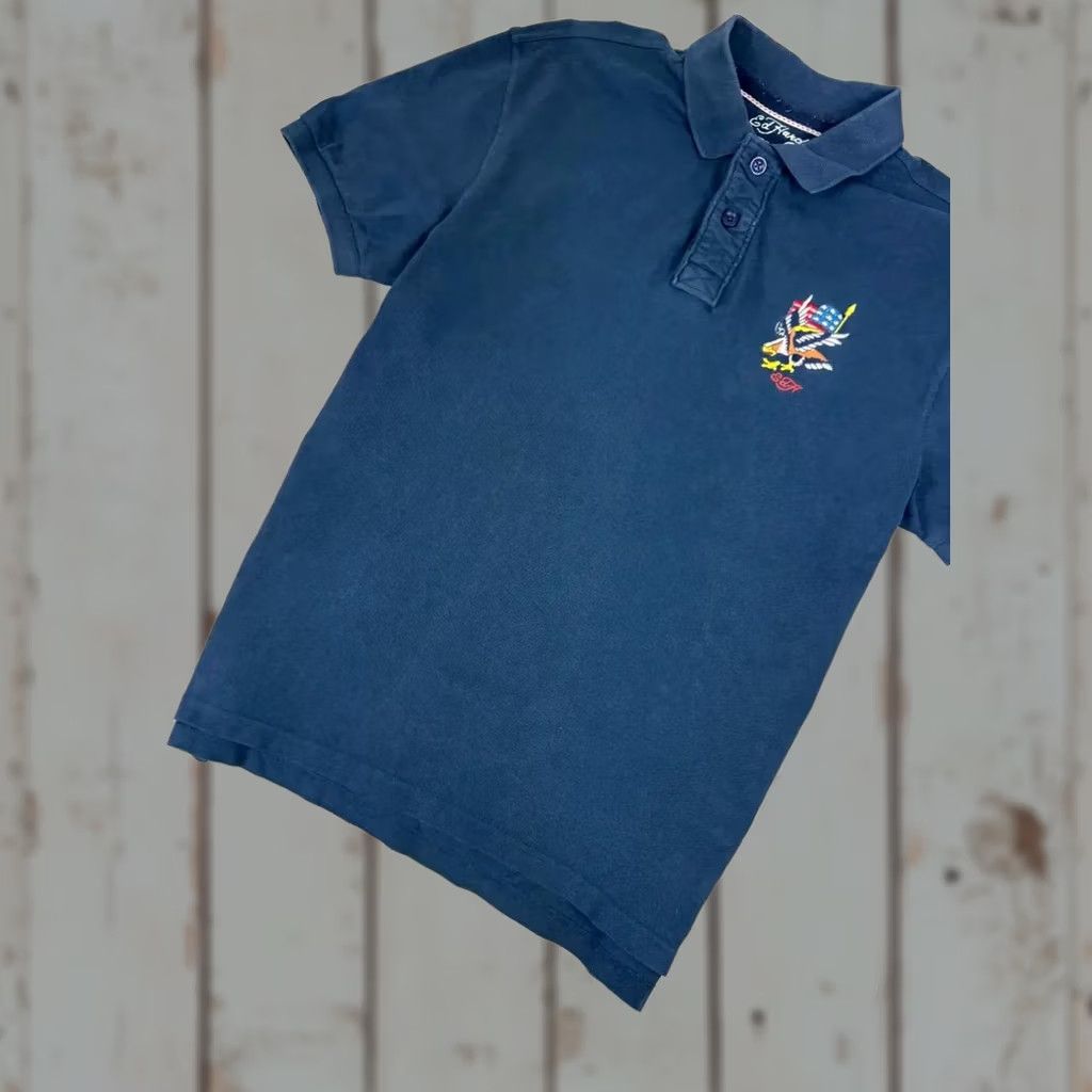 Ed Hardy VINTAGE Ed Hardy Polo Shirt Men L Blue Polo Shirts Ed Hardy Mens L Blue Size US L / EU 52-54 / 3 - 1 Thumbnail
