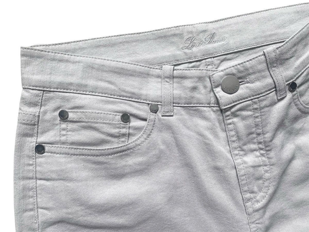Loro Piana Women’s Loro Piana Gray Jeans Denim Pants Trousers Luxury Size 28" / US 6 / IT 42 - 7 Thumbnail