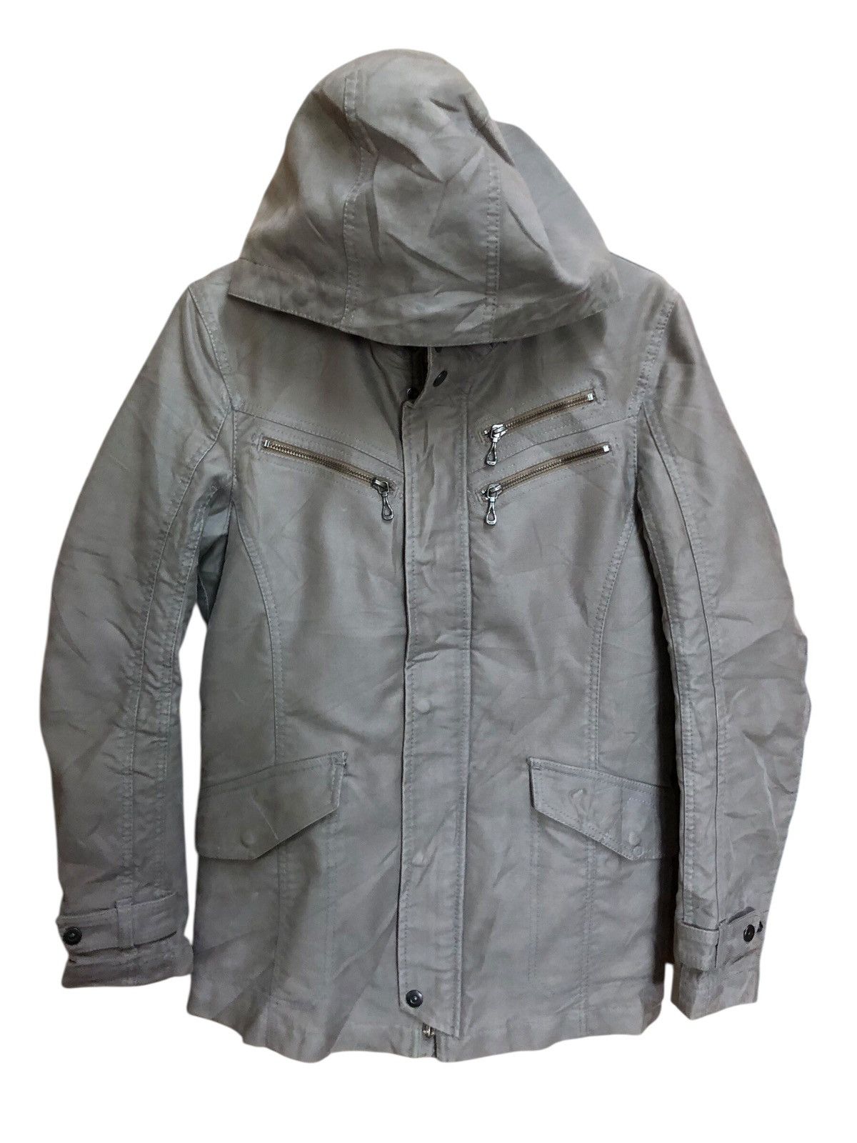 Nicole Club Nicole Club For Men Hooded Punk Biker Jacket Size US S / EU 44-46 / 1 - 1 Thumbnail