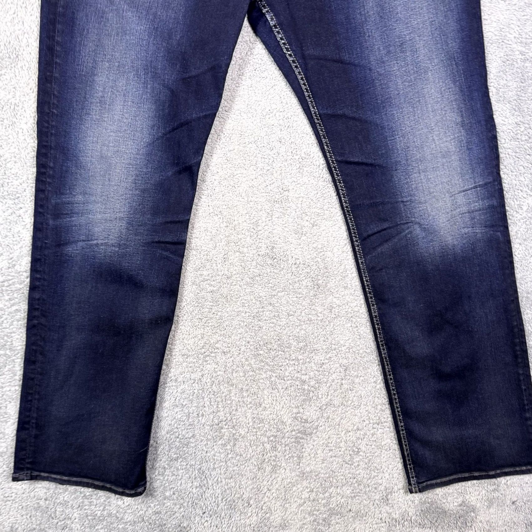 Silver Jeans Co. Silver Jeans Mens Grayson Bootcut Jeans 38x34 Dark Wash Thick Stitch EMC Denim Blue USA Rock Size US 38 / EU 54 - 2 Thumbnail