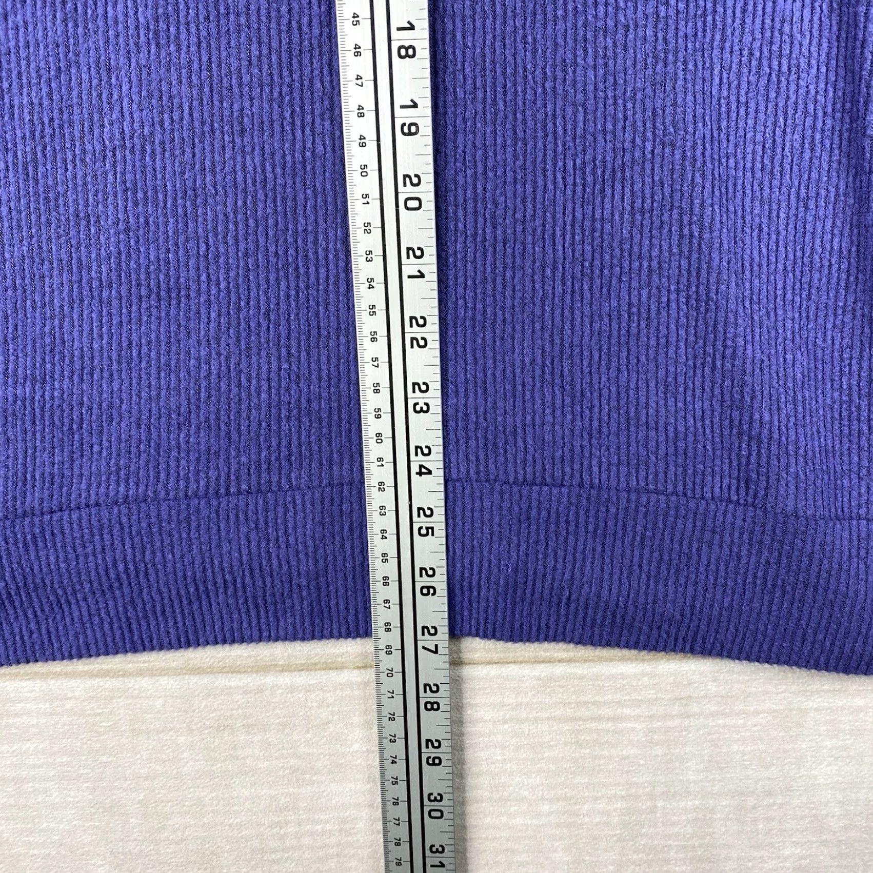Market Market & Spruce Hoodie Women XXL Purple Knit Stretch Hooded Long Sleeve Ribbed Sweater Size XXL / US 16-18 / IT 52-54 - 3 Thumbnail