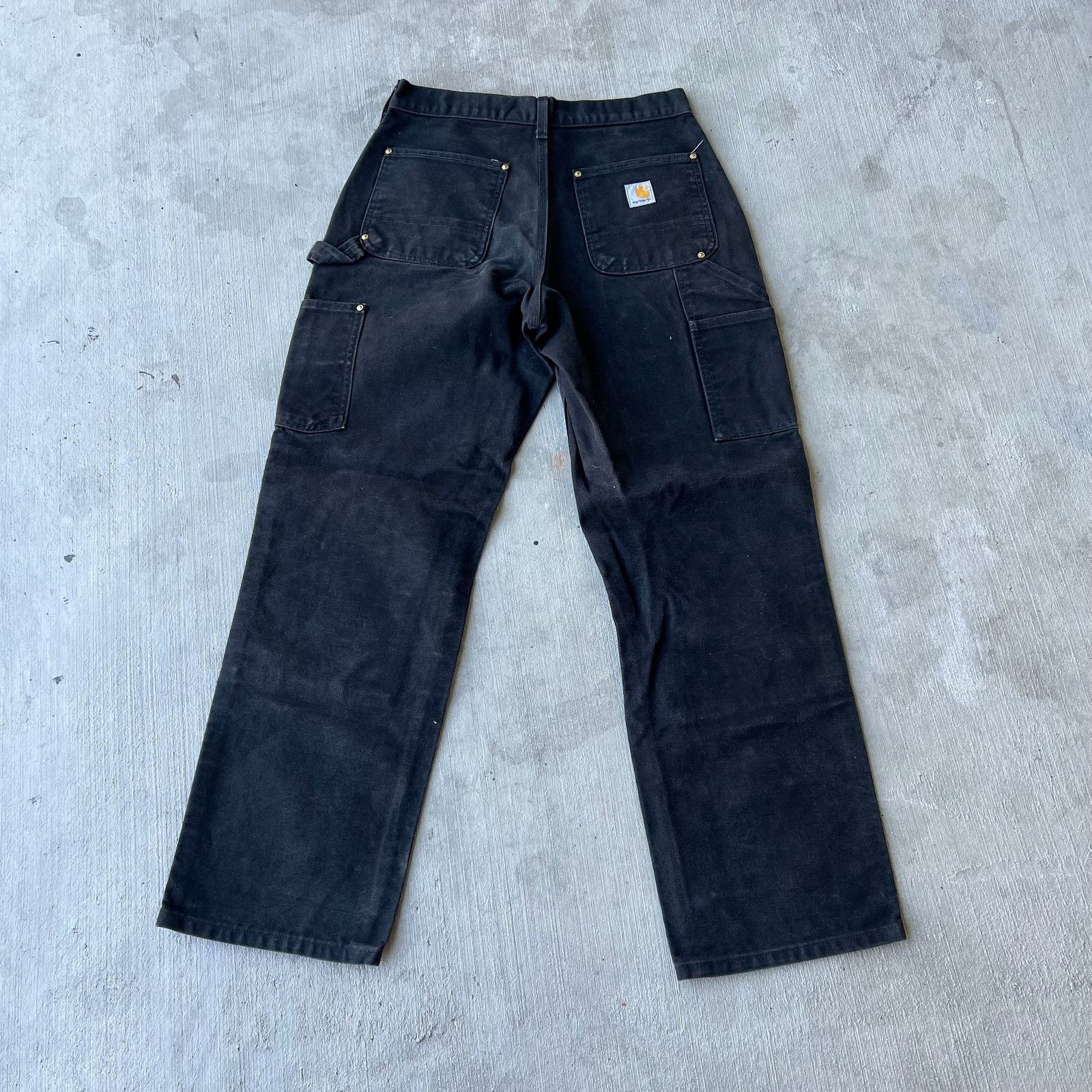 Carhartt × Vintage Carhartt black double knee work wear carpenter pants Size US 29 - 5 Thumbnail