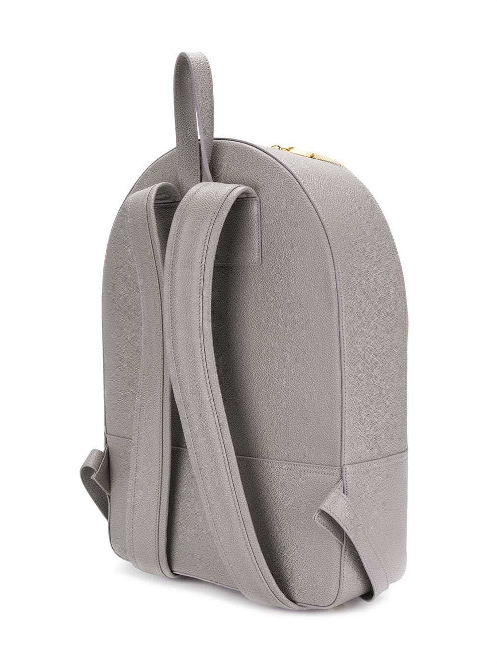 Thom Browne o1tko11025 Size: OS / Contrast Leather Backpack Light Gray Size ONE SIZE - 3 Thumbnail