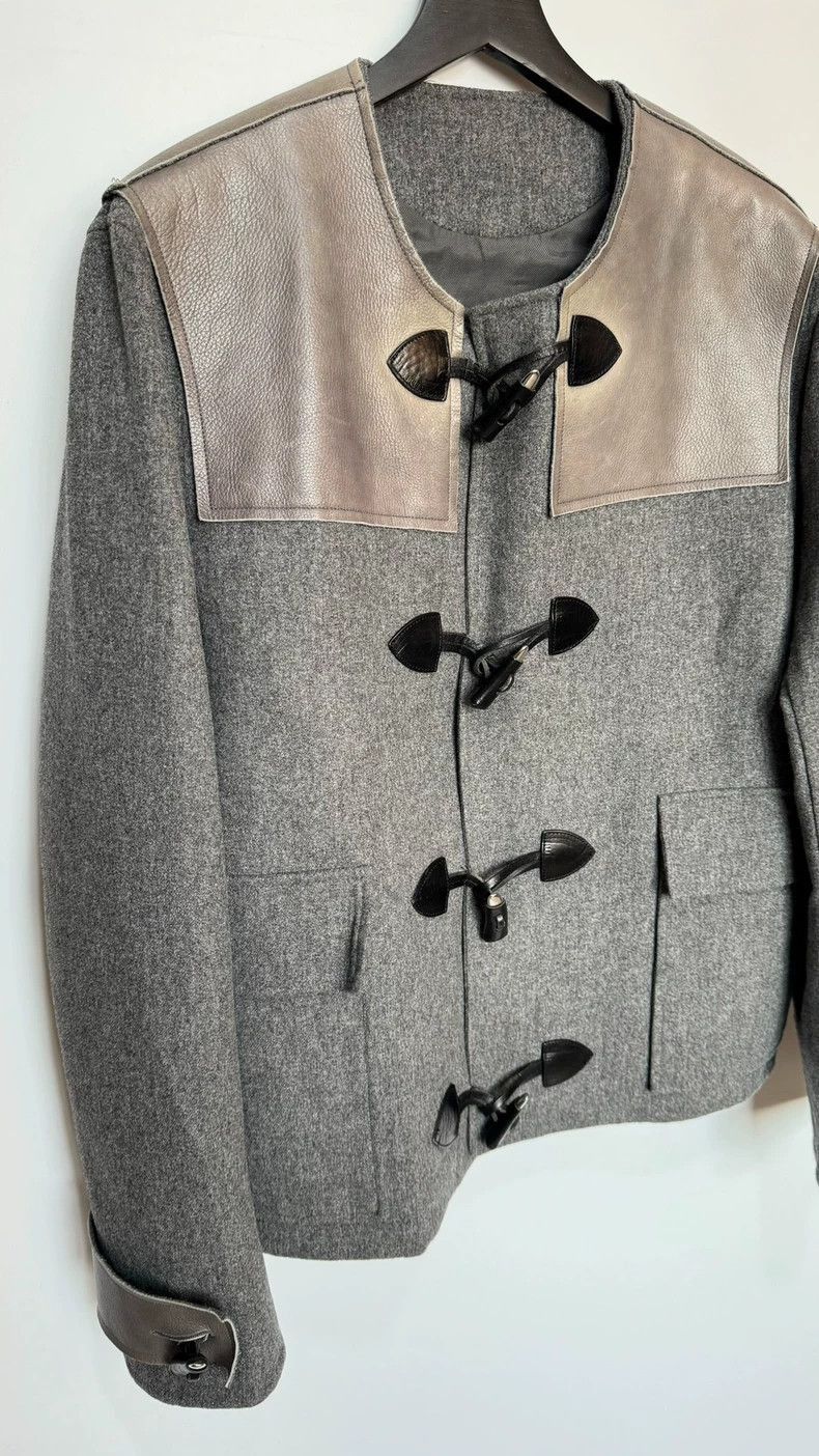 givenchy gray wool toggle coat-2507