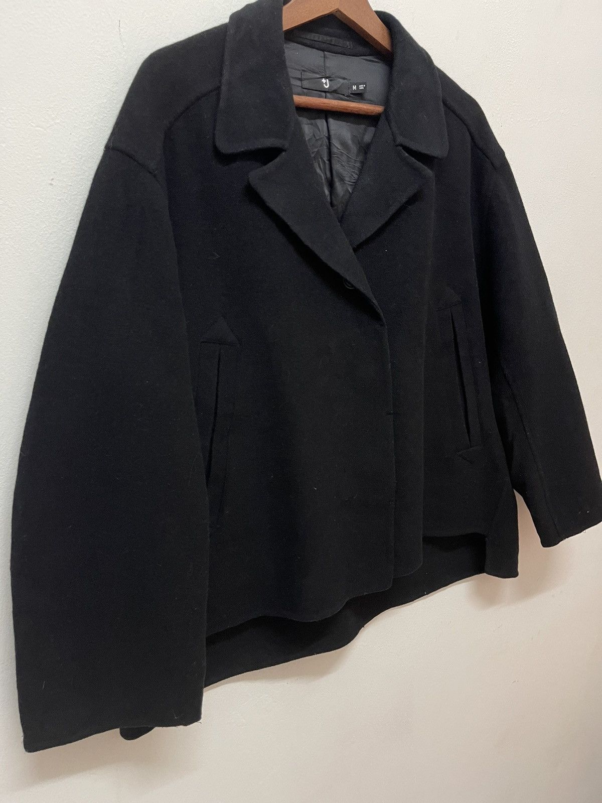Jil Sander BLACK OVERSIZED CROP JACKET JIL SANDER COLLECTION Size M / US 6-8 / IT 42-44 - 2 Thumbnail