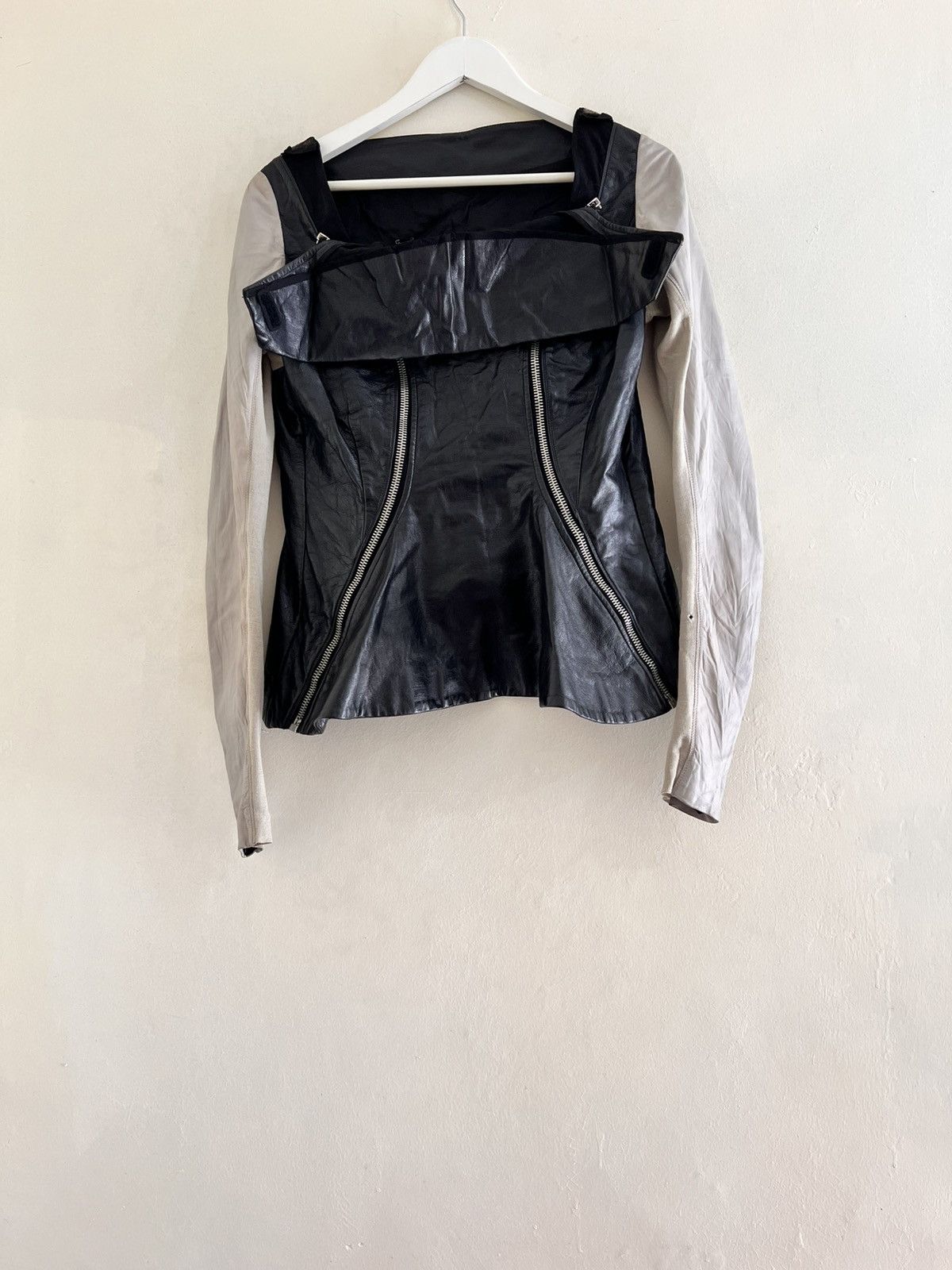 Rick Owens Vinted Leather Jacket Size L / US 10 / IT 46 - 3 Thumbnail