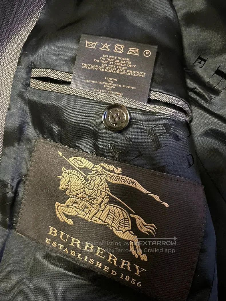 Burberry Burberry Gray Wool Silk Blazer. Size US M / EU 48-50 / 2 - 7 Thumbnail