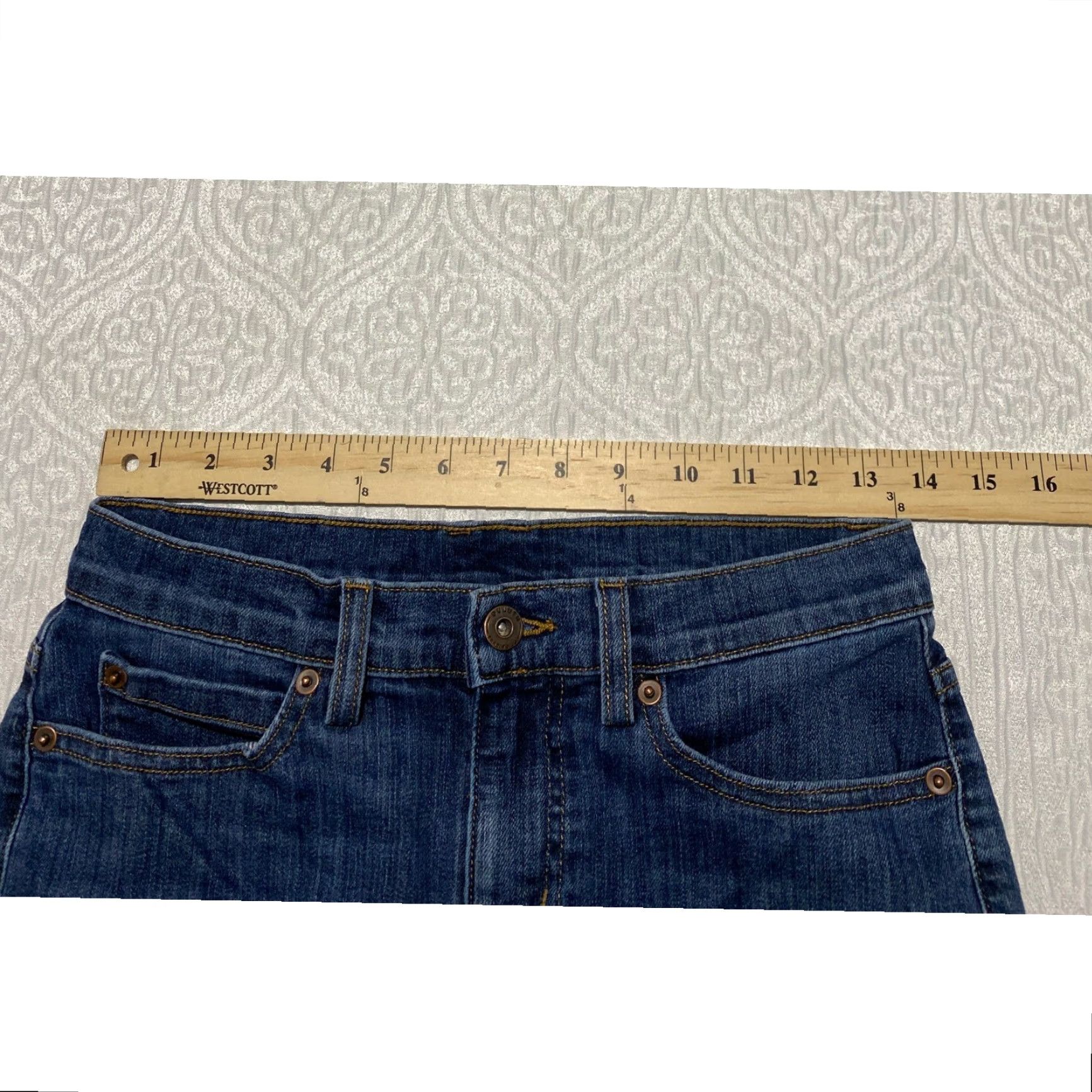 Duluth Trading Company Duluth Trading Co Jeans Bootcut Women 26 Denim Blue 30 Inseam Regular 5-Pocket Crochet? Size 26" / US 2 / IT 38 - 4 Thumbnail