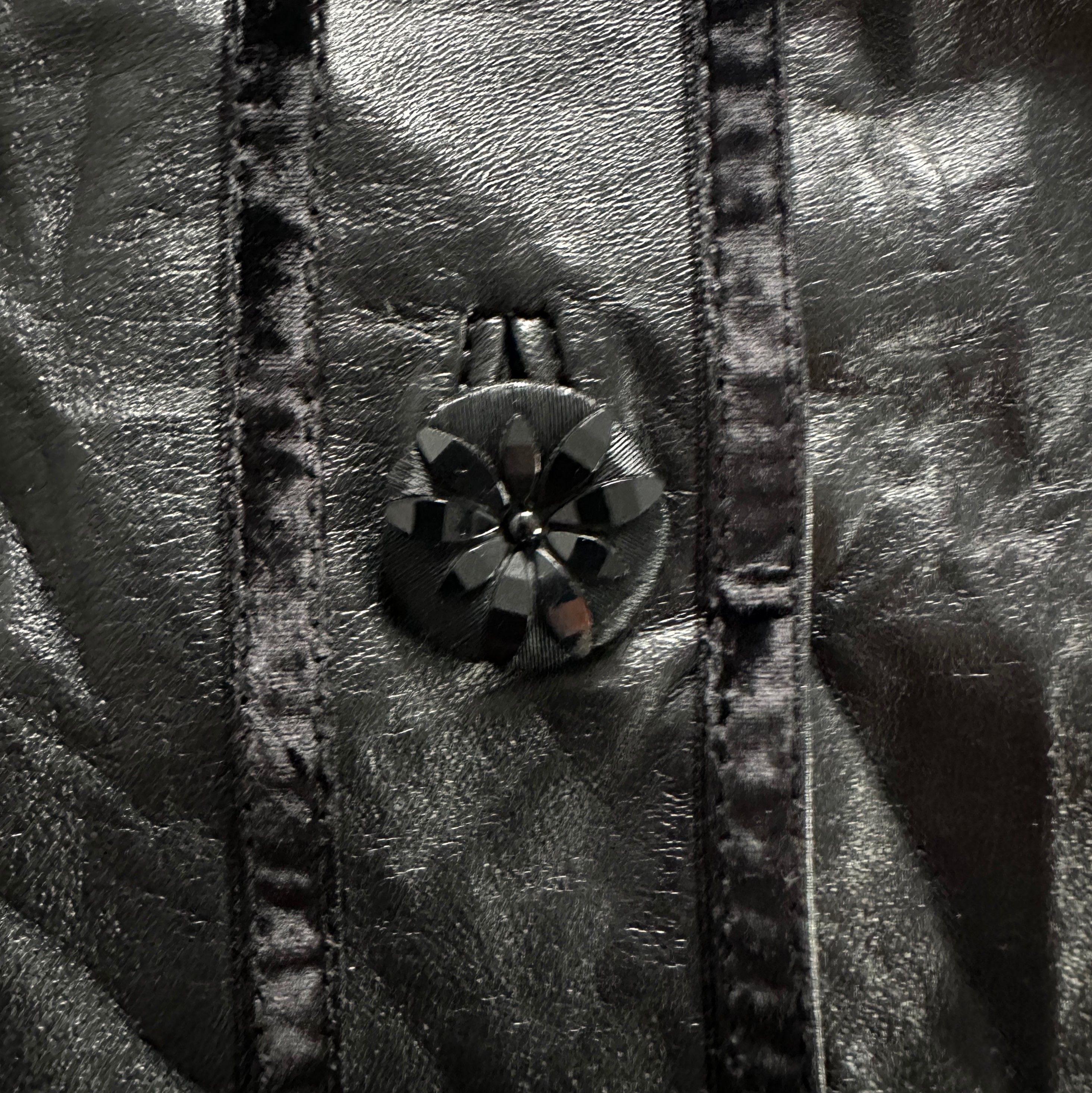 Leather ST.JOHN Exclusively For Neiman Marcus Women's Jacket Leather Size M / US 6-8 / IT 42-44 - 4 Thumbnail