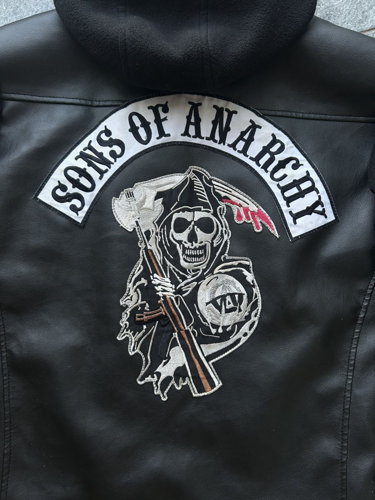 Leather Sons Of Anarchy Logo eco leather jacket vintage Size US XS / EU 42 / 0 - 9 Thumbnail