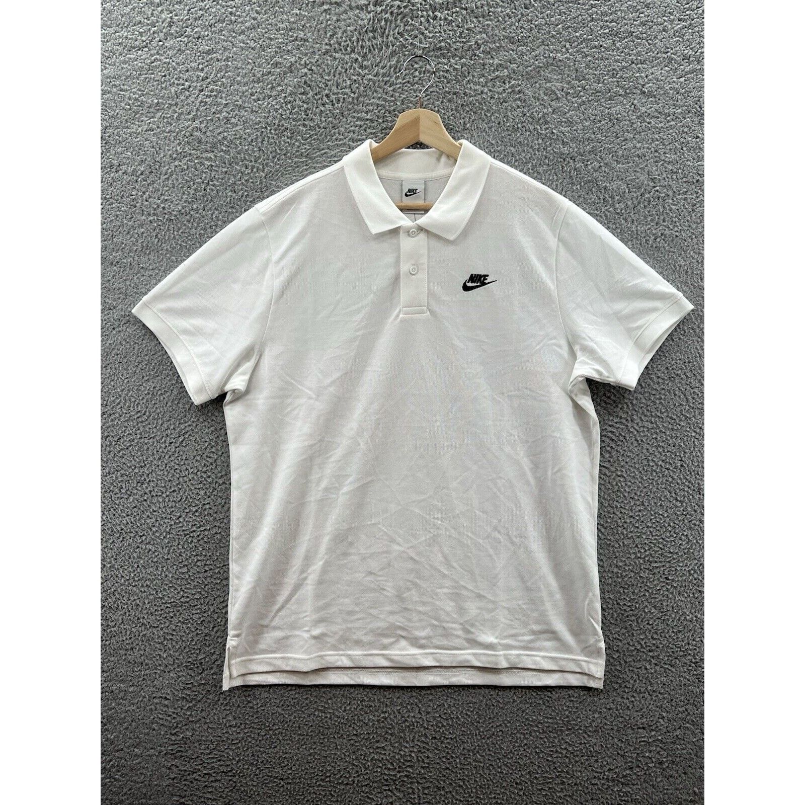 Nike Nike White/Black Club Polo CJ4456-100 Men’s Size Large Size US L / EU 52-54 / 3 - 1 Thumbnail