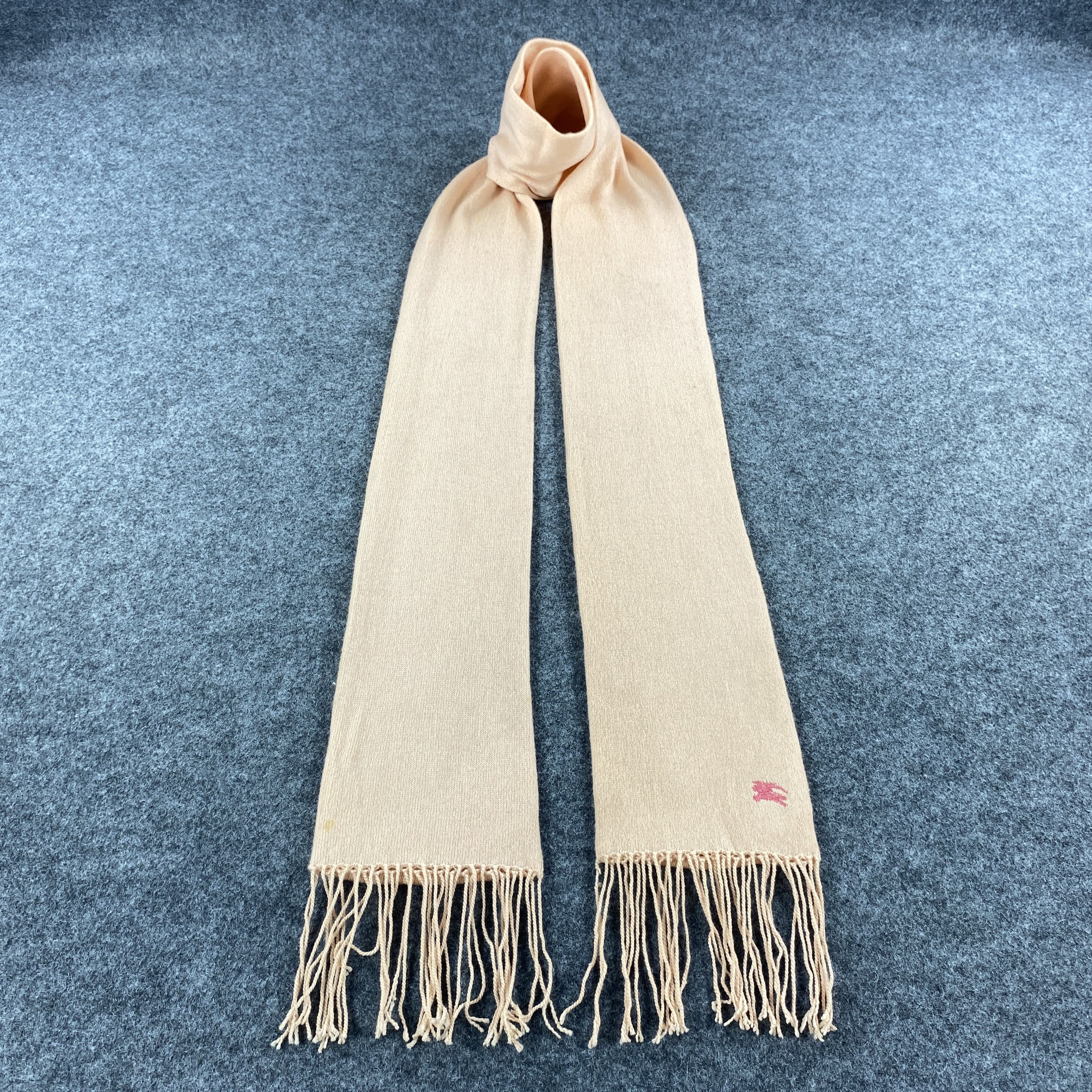 Burberry × Vintage Burberry Blue Label Scarf # Muffler # Neckwear # D605 Size ONE SIZE - 1 Thumbnail