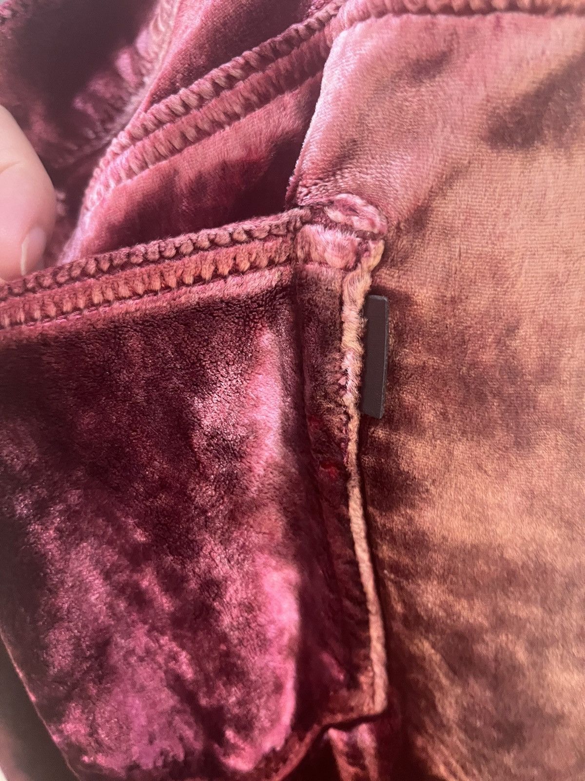 Saint Laurent Paris burgundy velvet pants size30 Size US 30 / EU 46 - 7 Thumbnail