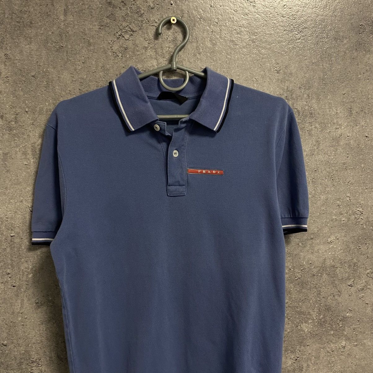 Prada Vintage Luxury Prada Polo Shirt Red Tab Size S Size US S / EU 44-46 / 1 - 2 Thumbnail