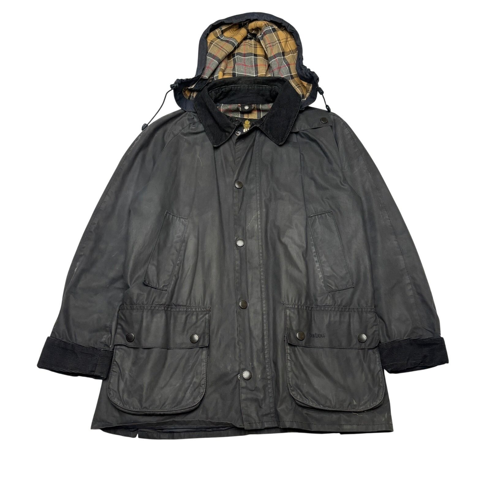 Barbour Barbour Ashby Waxed Cotton Tartan Lined Jacket Men's Medium Size US M / EU 48-50 / 2 - 1 Thumbnail