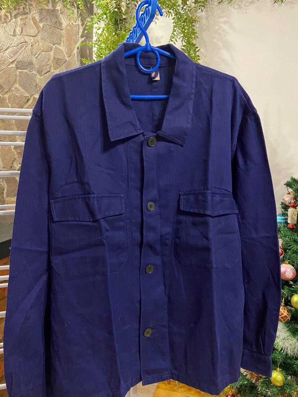 Vintage Vintage Franch Adult Workwear Blue Pockets Jacket Size 54 Size US L / EU 52-54 / 3 - 3 Thumbnail