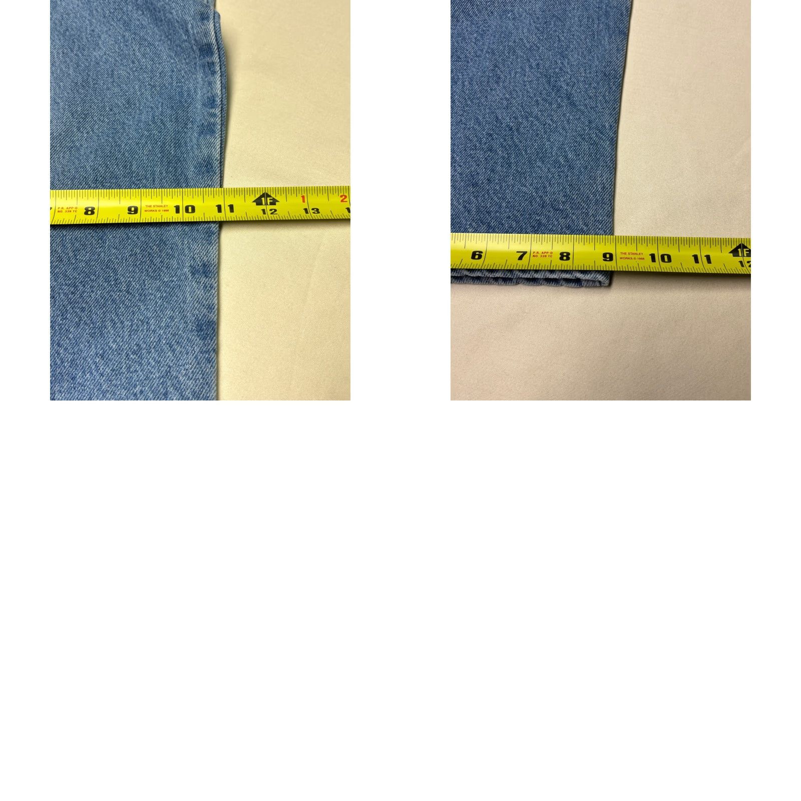 Vintage L.L. Bean Jeans Mens 40x32 Relaxed Fit Denim Flannel Lined Blue Plaid Insulated 5-Pocket Zip Fly Leather Patch Clothing Pants Size US 40 / EU 56 - 9 Thumbnail