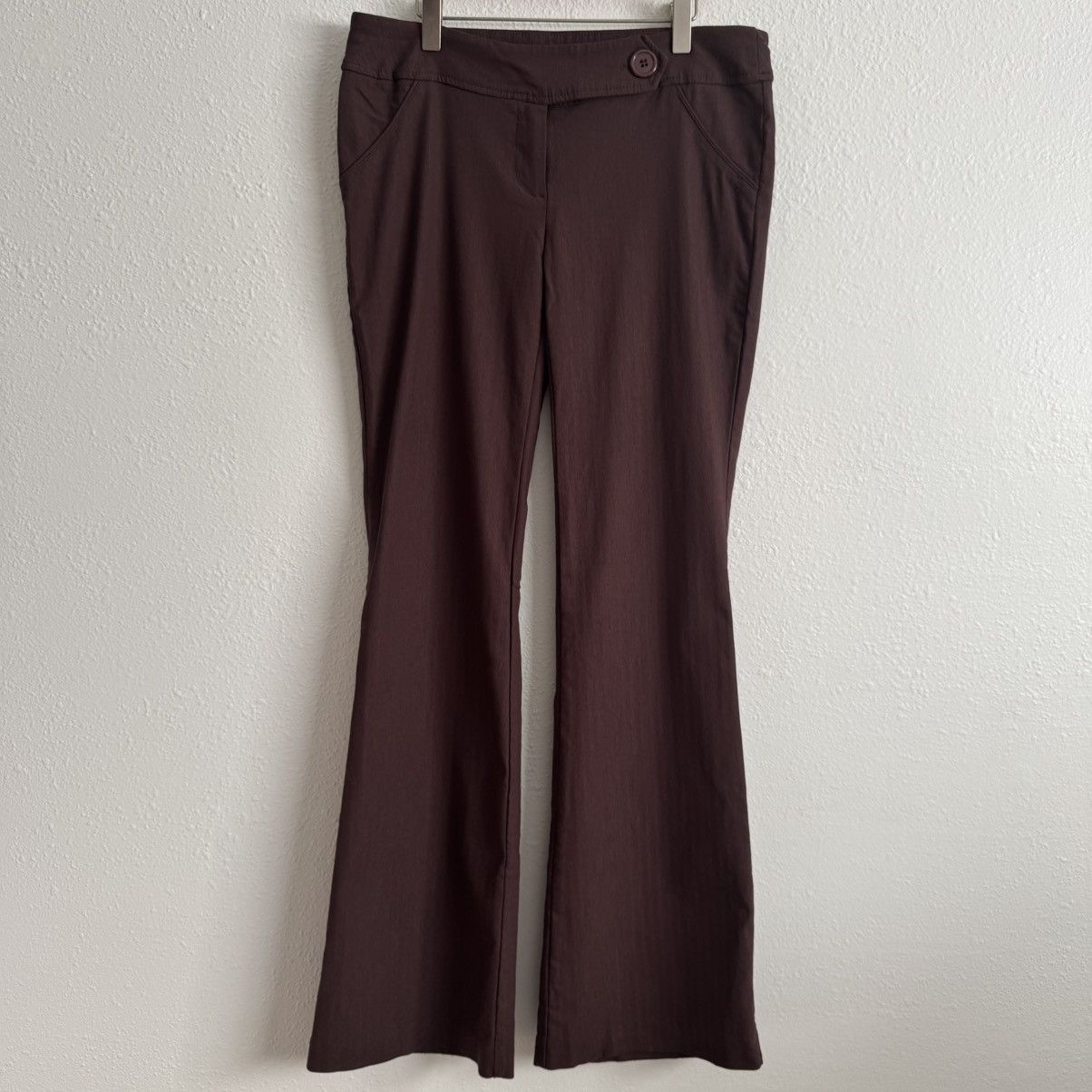 Other CHARLOTTE RUSSE Y2K Brown Stretch Wide Leg Trouser Pants Size 30" / US 8 / IT 44 - 1 Thumbnail