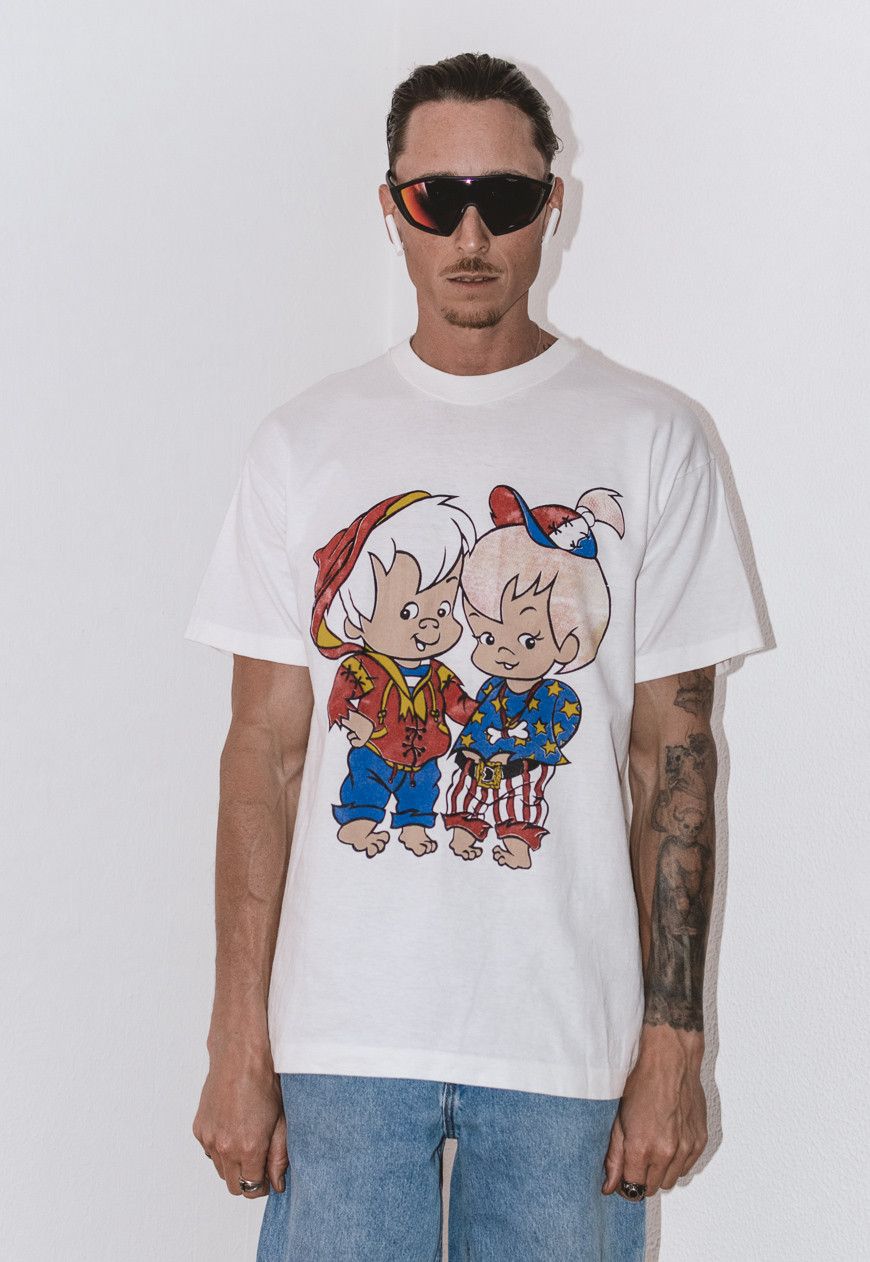 Disney × Vintage Bamm-Bamm Rubble Graphic 90s T Shirt - The Flintstones tee Size US M / EU 48-50 / 2 - 1 Thumbnail