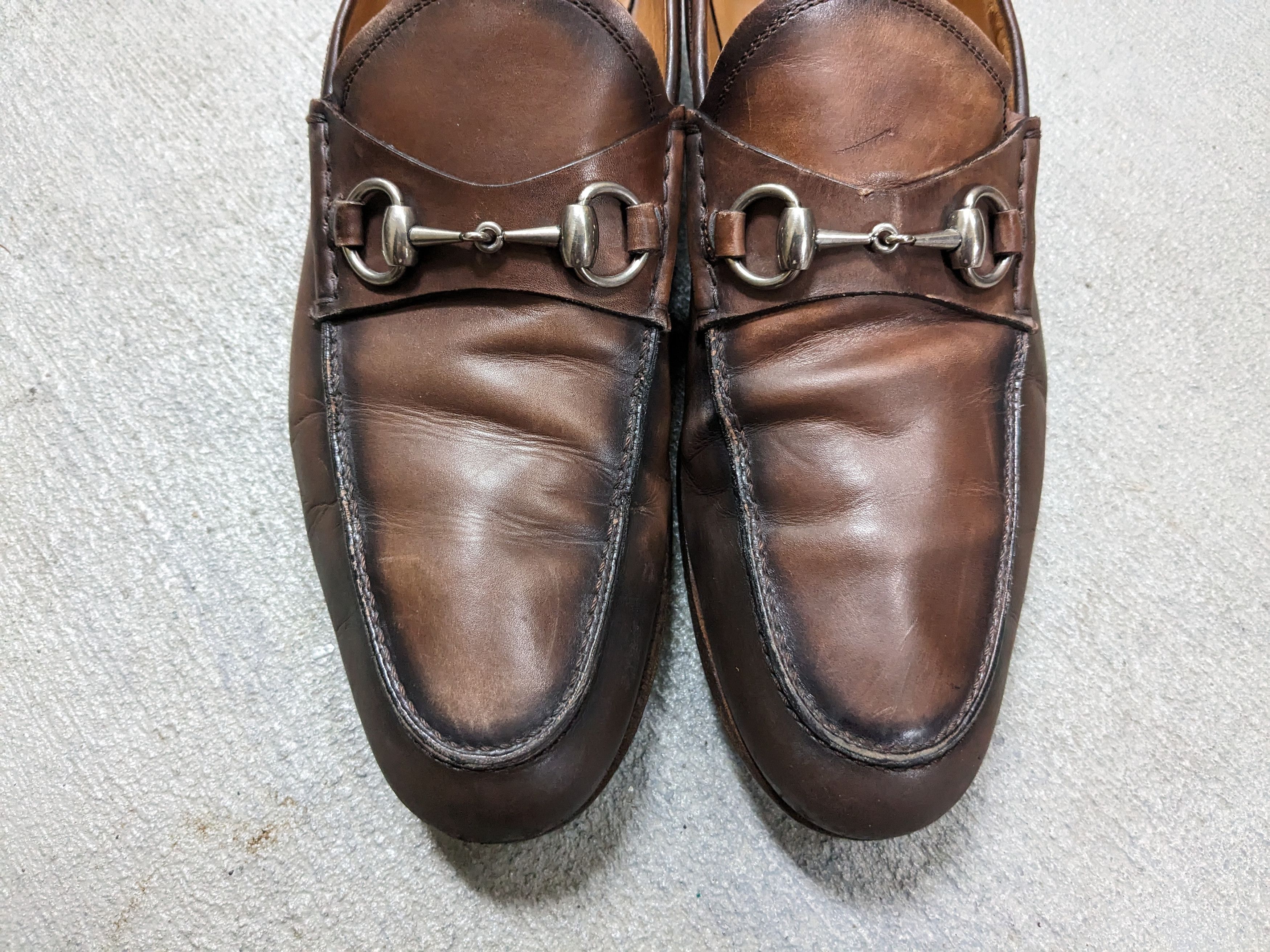 Gucci × Vintage Gucci Horsebit Loafers Brown Leather 8.5 Italy Slip On Size US 8.5 / EU 41-42 - 5 Thumbnail