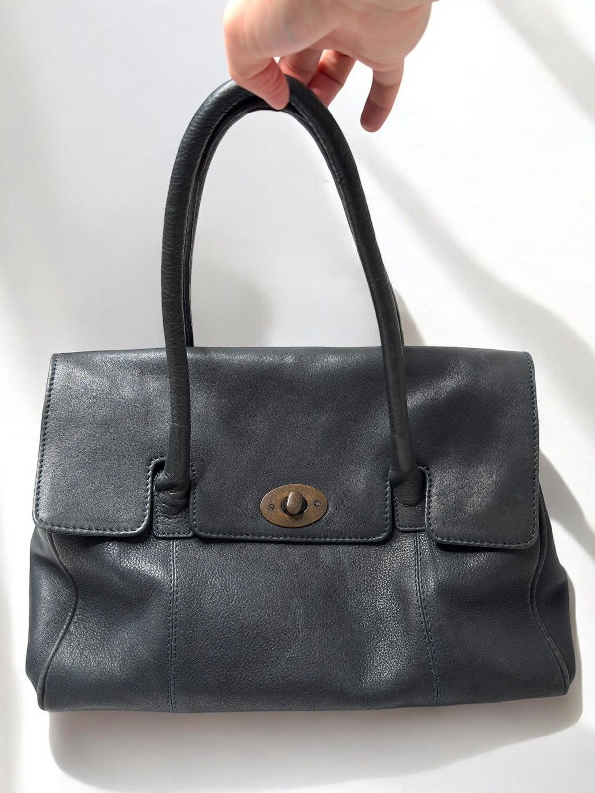 Vintage Leather bag avant garde if6was9 lgb birkin vibe 00s