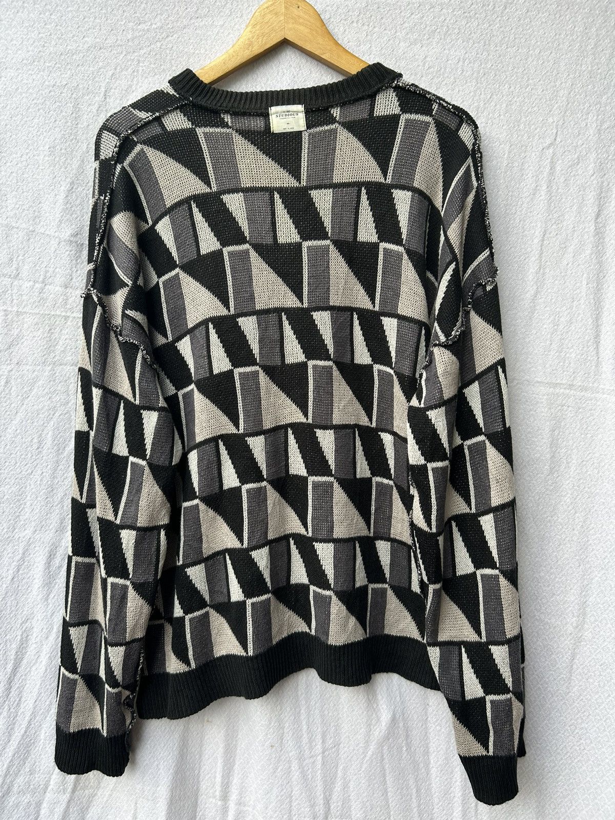 Japanese Brand × STUDIOUS Studious japanese reversible knit longsleeve Size US L / EU 52-54 / 3 - 2 Thumbnail