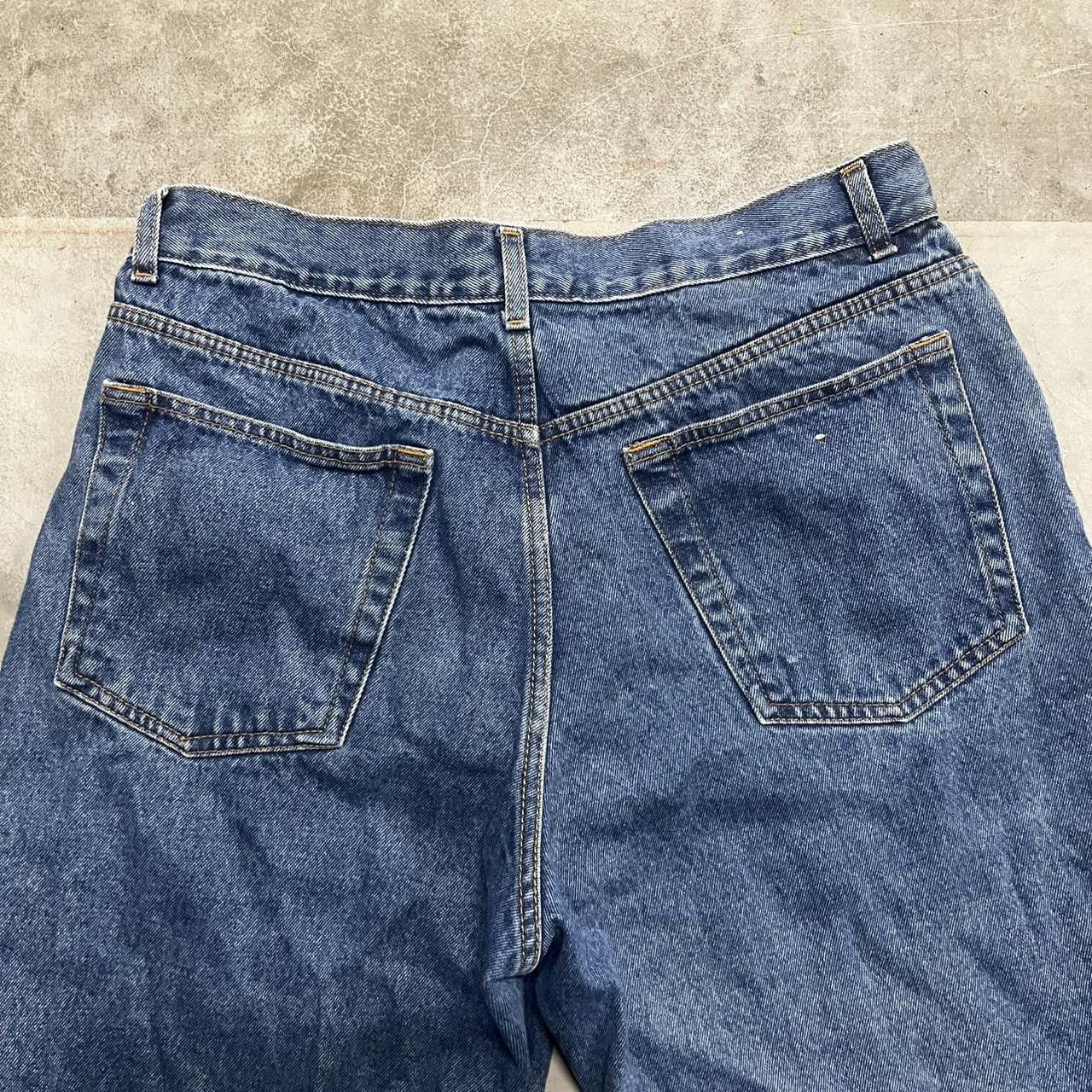 Japanese Brand × Vintage Vintage Y2K/2000s Casual Fit Skater dark wash denim jeans! Size US 36 / EU 52 - 7 Thumbnail
