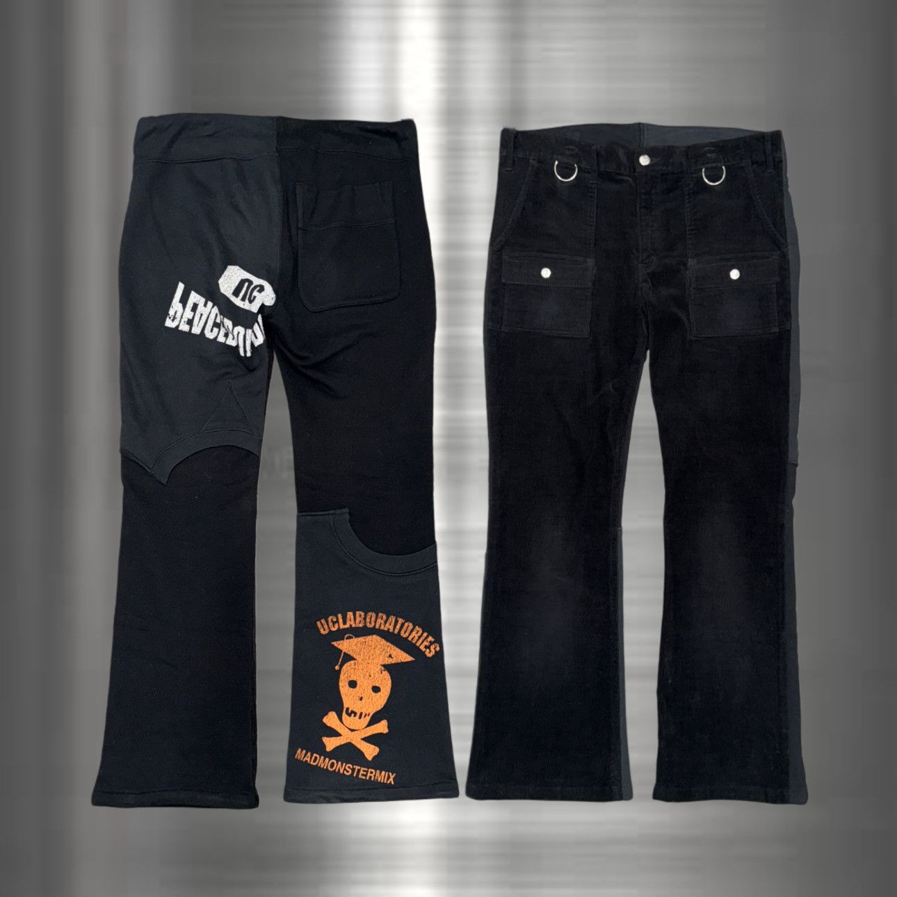 Undercover Aw03 Paperdoll Hybrid Denim Cargo Pants