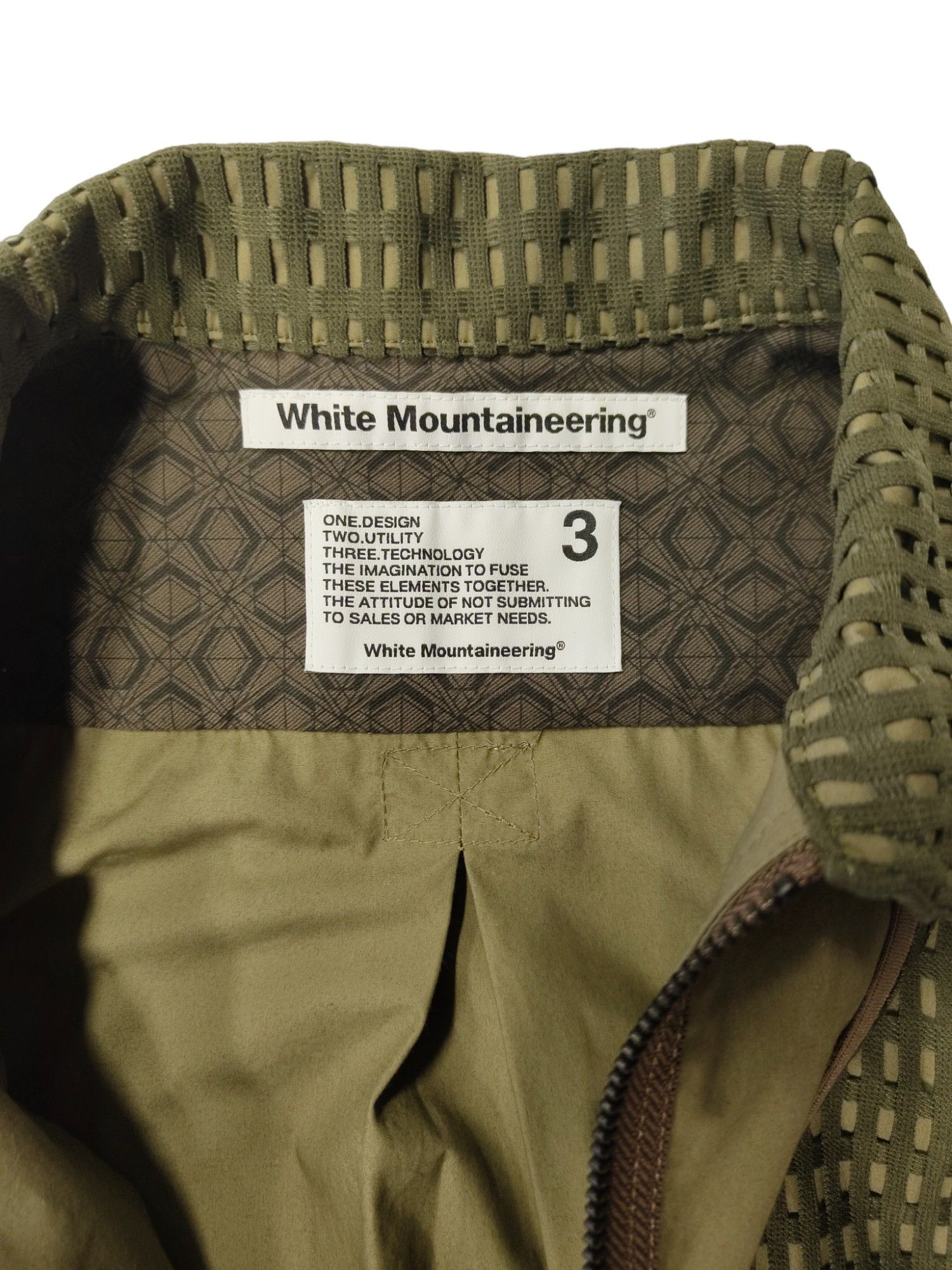 White Mountaineering Mesh Zip Up Light Jacket With Multi Pockets Detail Size US L / EU 52-54 / 3 - 6 Thumbnail