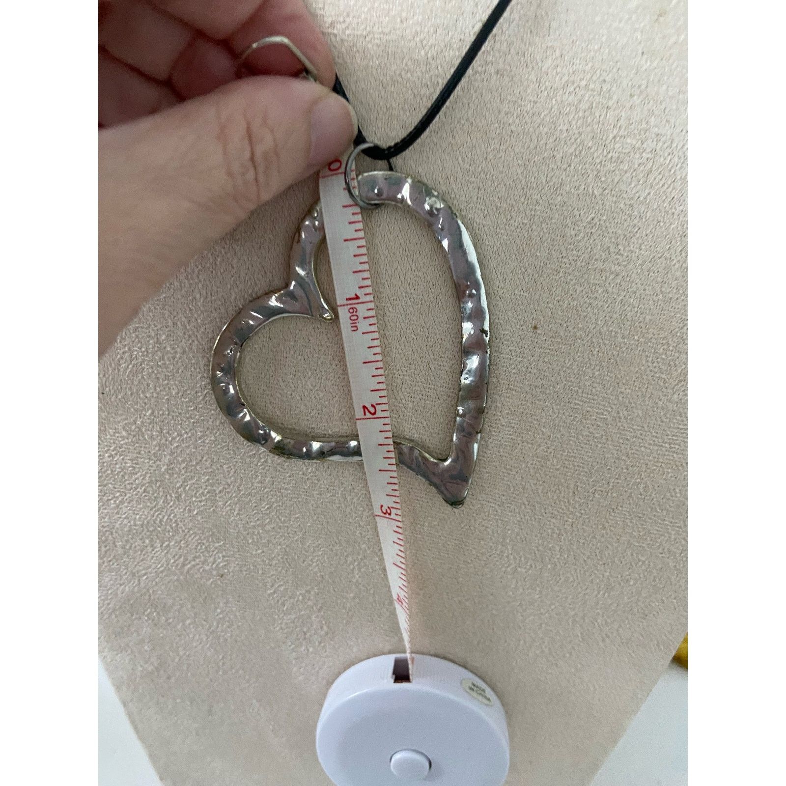 Handmade metal heart necklace Size ONE SIZE - 4 Thumbnail
