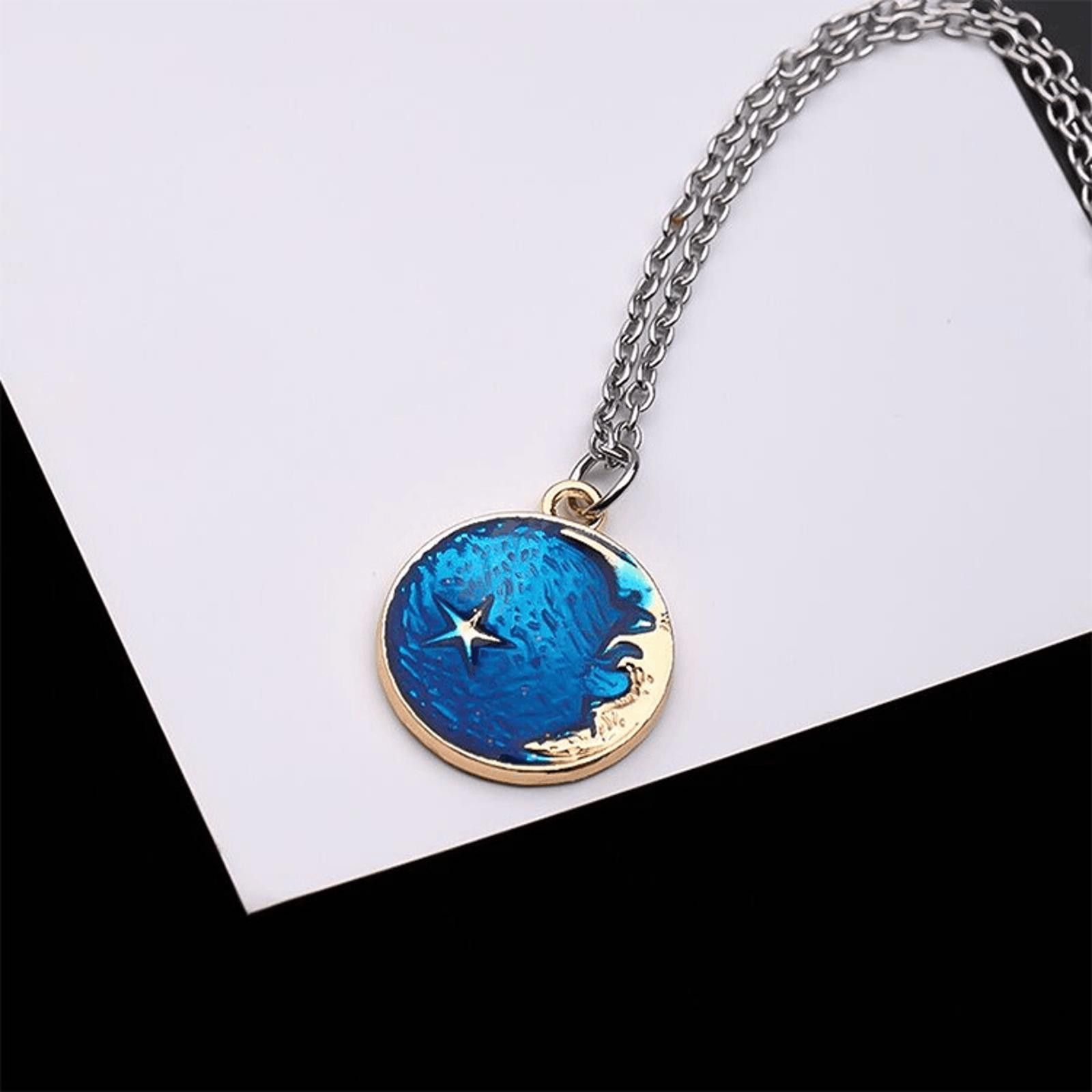 Jewelry Blue Moon Pendant Necklace Size ONE SIZE - 2 Thumbnail