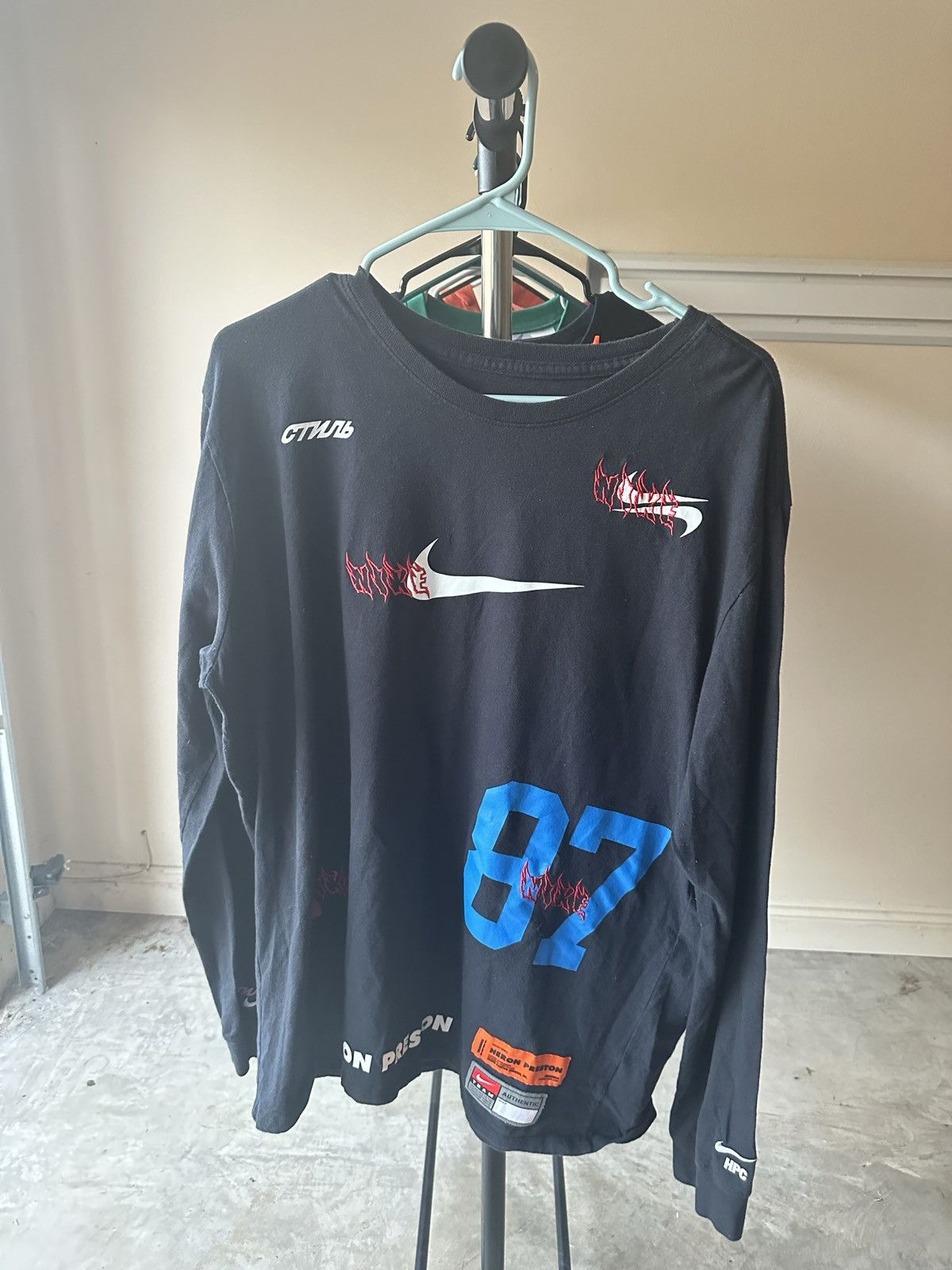 Heron preston nike long sleeve hotsell