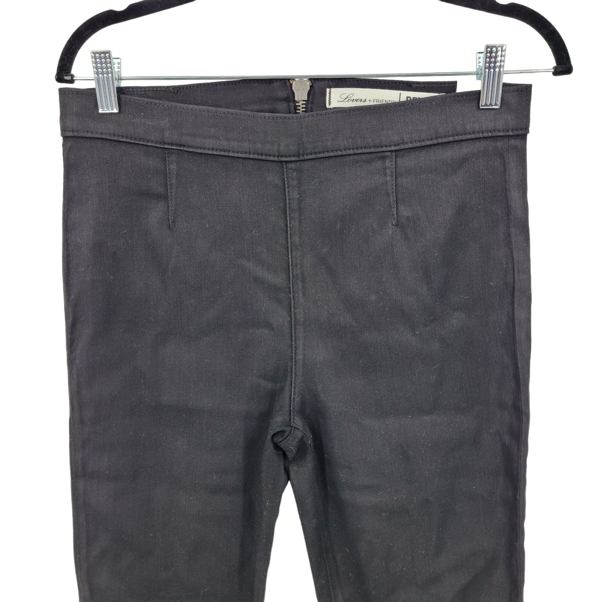 Other Lovers + Friends Denim Black Wax High Rise Skinny Jeans 30 E Size 30" / US 8 / IT 44 - 6 Thumbnail
