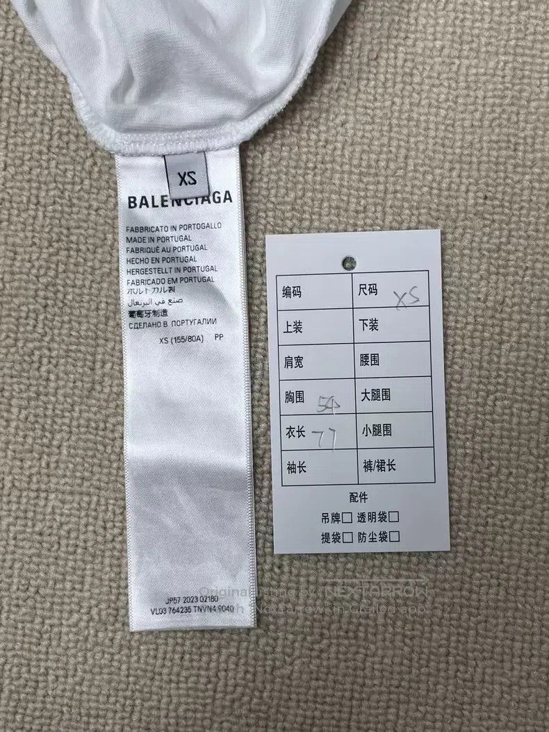 Balenciaga Balenciaga Letter print round neck short sleeve T-shirt, r Size US XS / EU 42 / 0 - 4 Thumbnail