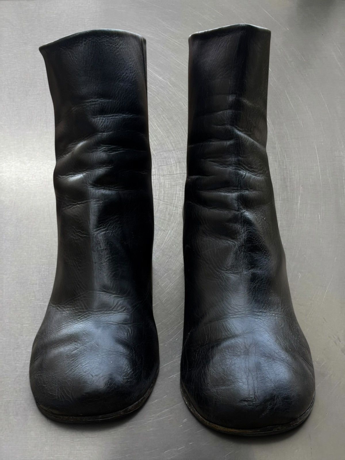 Maison Margiela Maison Margiela Leather Boots Black Textured Heel Size 37 Size US 7 / IT 37 - 6 Thumbnail