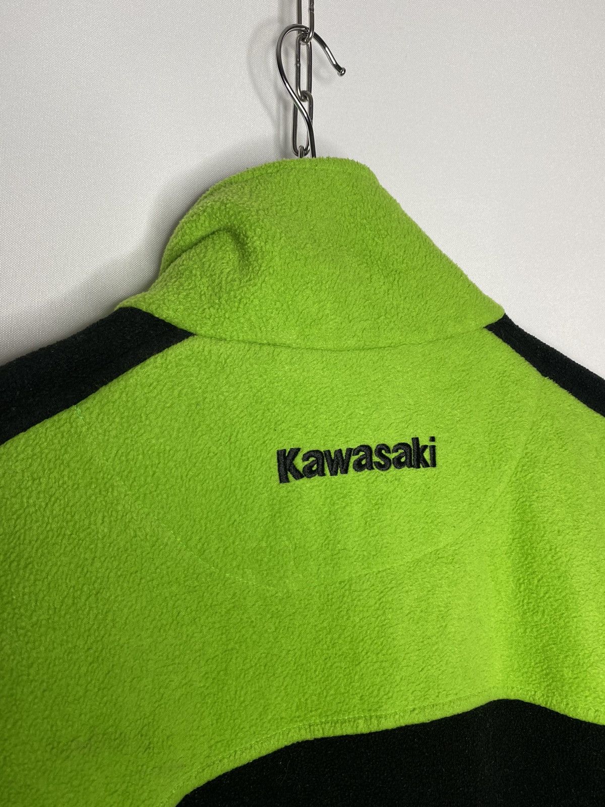 🔥Vintage Kawasaki Full Zip Fleece Jacket Hoodie F1 Team🔥