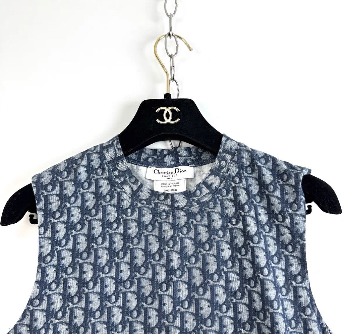 Dior DIOR Oblique All Over Print Sleeveless Tank Top K12 Size XS / US 0-2 / IT 36-38 - 3 Thumbnail
