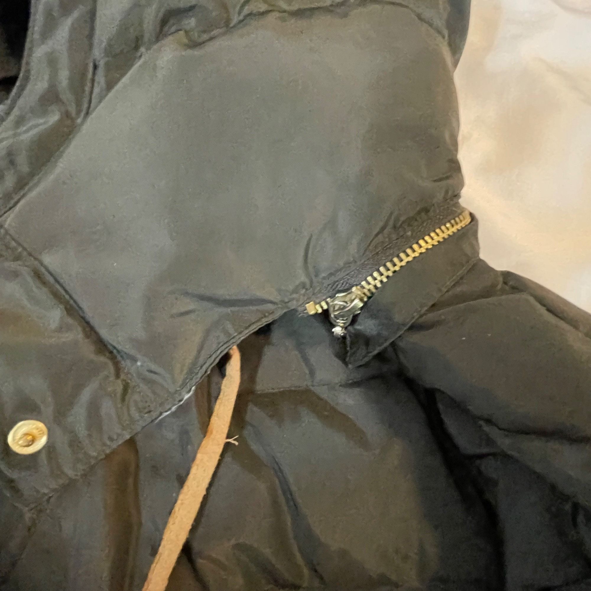H&M H&M Brown Hooded Women size 6 Down Puffer Jacket With Tan Tr Size M / US 6-8 / IT 42-44 - 4 Thumbnail