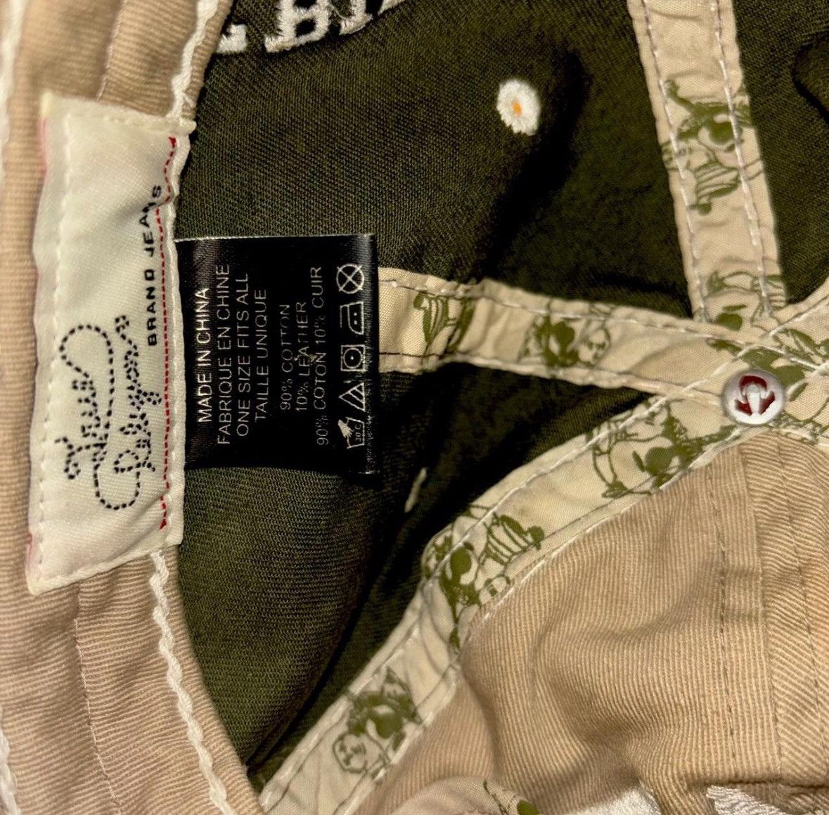 True Religion Distressed Buddha Cap Size ONE SIZE - 4 Thumbnail