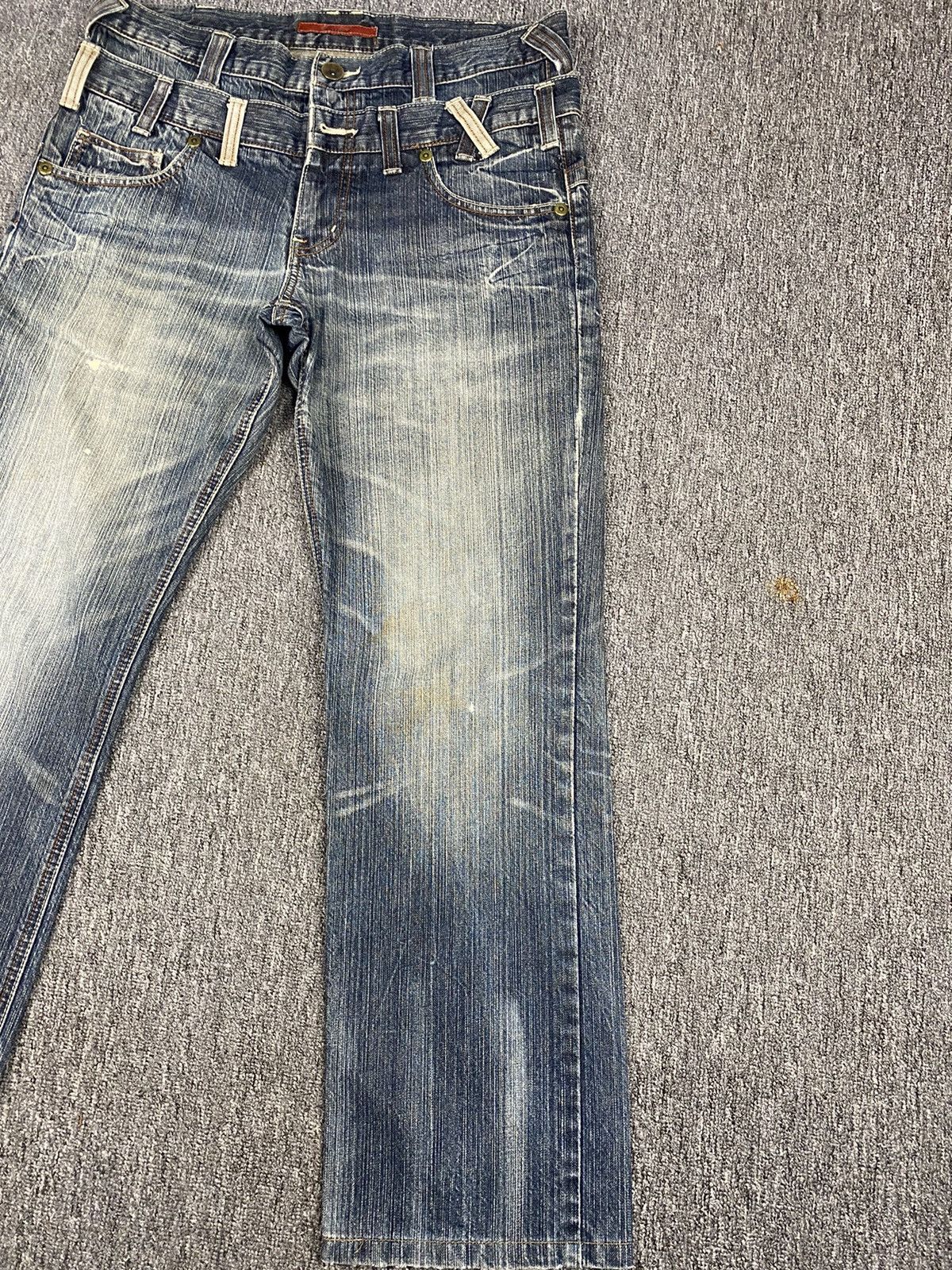 If Six Was Nine × Japanese Brand Back Rush Flare Double Waist Jean Size US 35 - 3 Thumbnail
