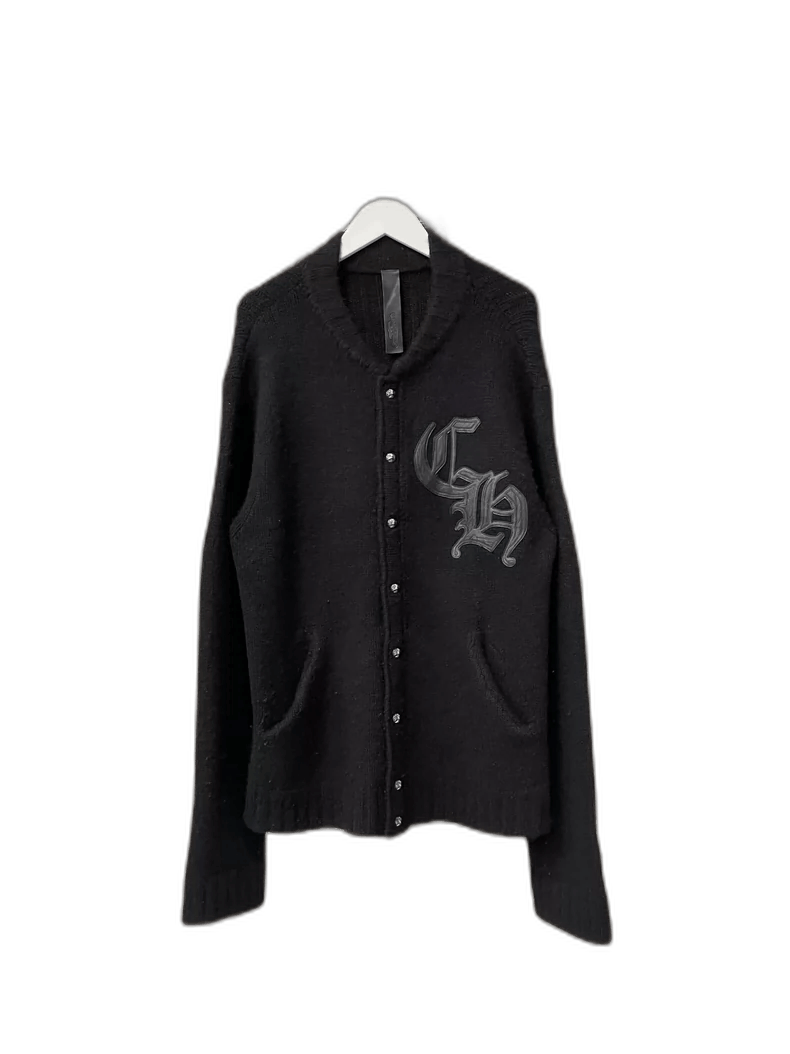 Chrome Hearts Chrome Hearts Cashmere Cardigan with Leather Accents Size US S / EU 44-46 / 1 - 1 Thumbnail